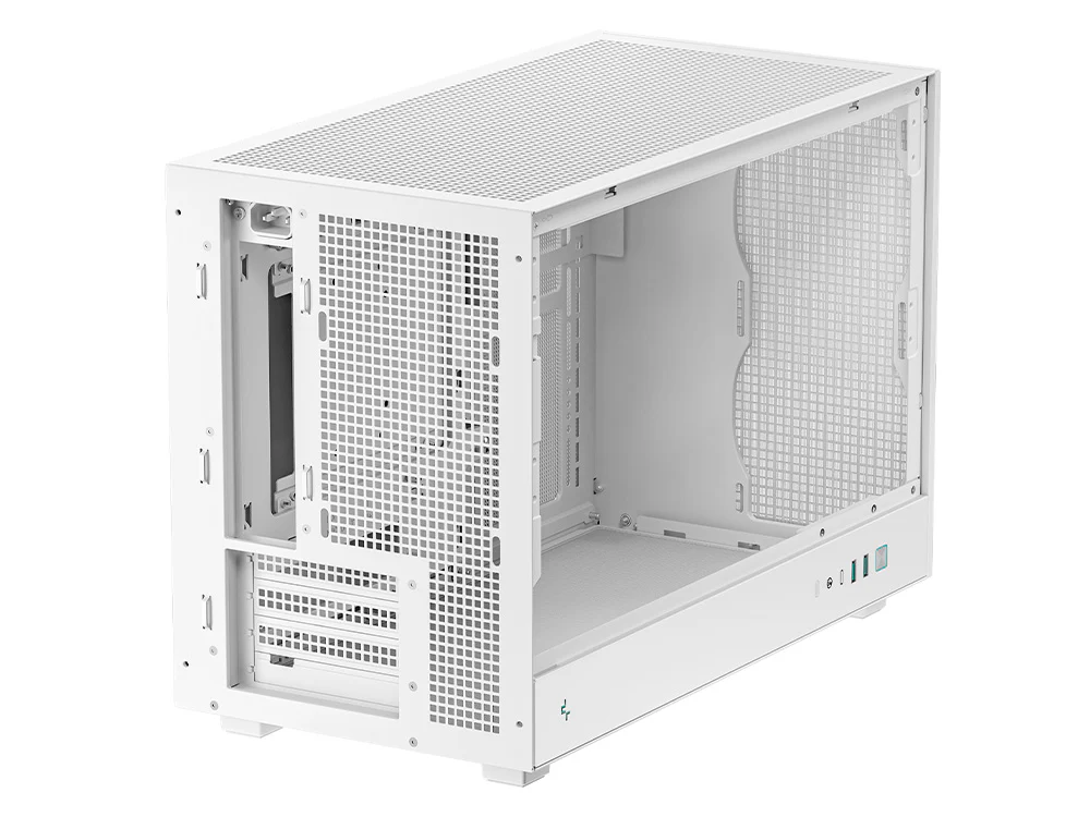 Deepcool CH260 Tempered Glass Micro-ATX Case - White - Image 8
