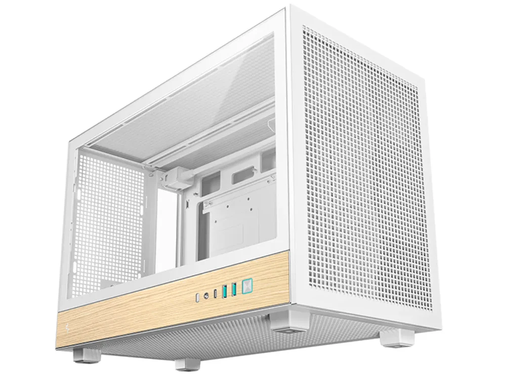 DeepCool CH260 WOOD Micro ATX Case (White) - Image 2