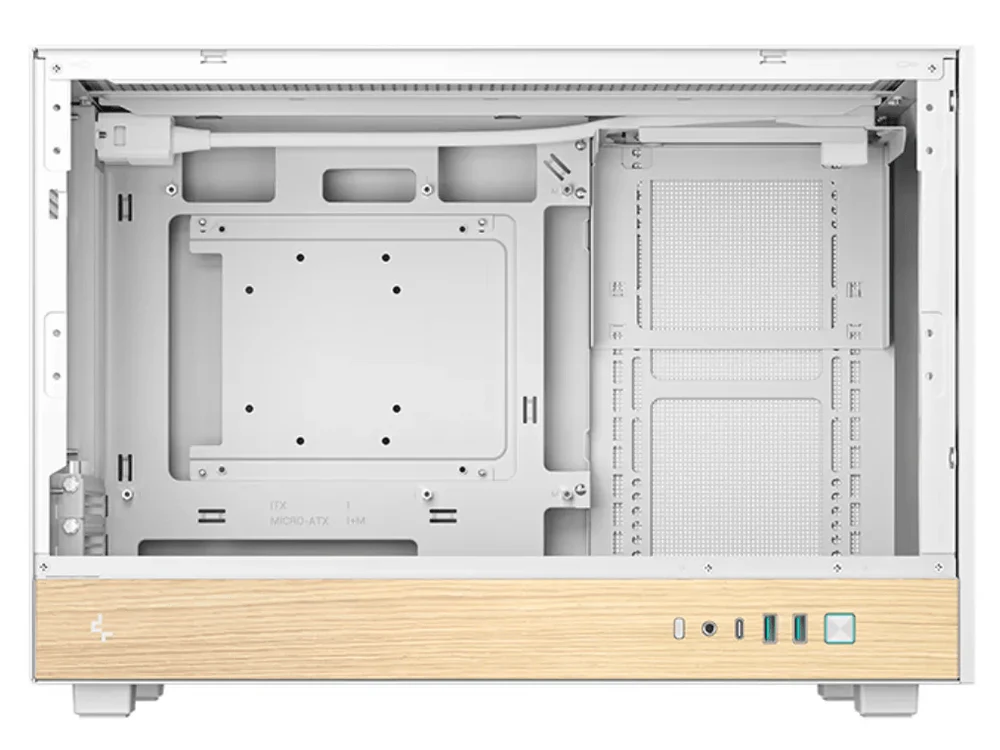 DeepCool CH260 WOOD Micro ATX Case (White) - Image 3