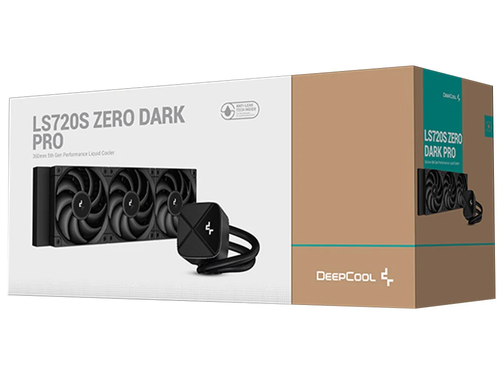 DeepCool LS720S ZERO DARK PRO 360mm AIO Liquid Cooler - Image 4