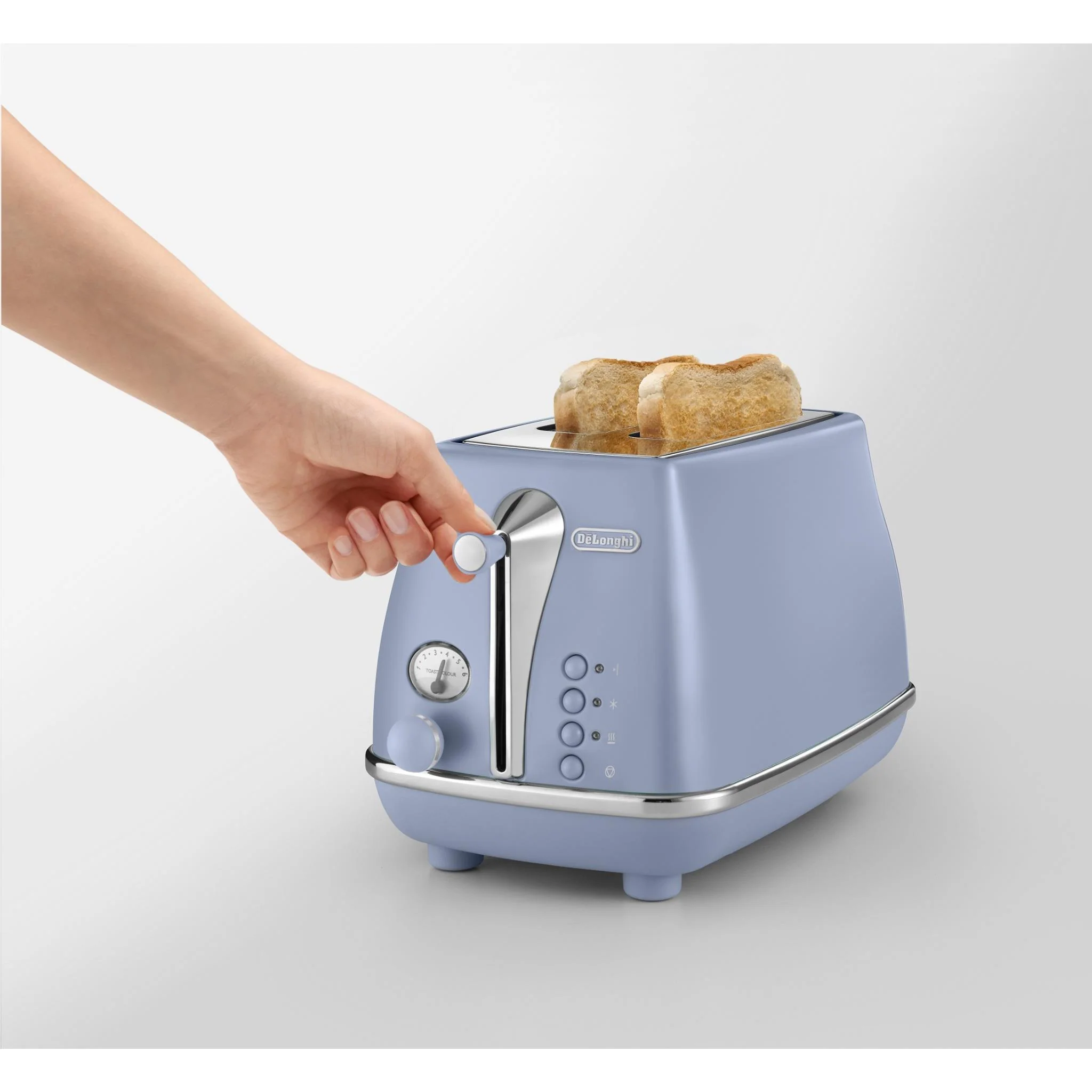 De'Longhi CTOC2003LA Icona Capitals 2 Slice Toaster (Dubai Blue) - Image 3
