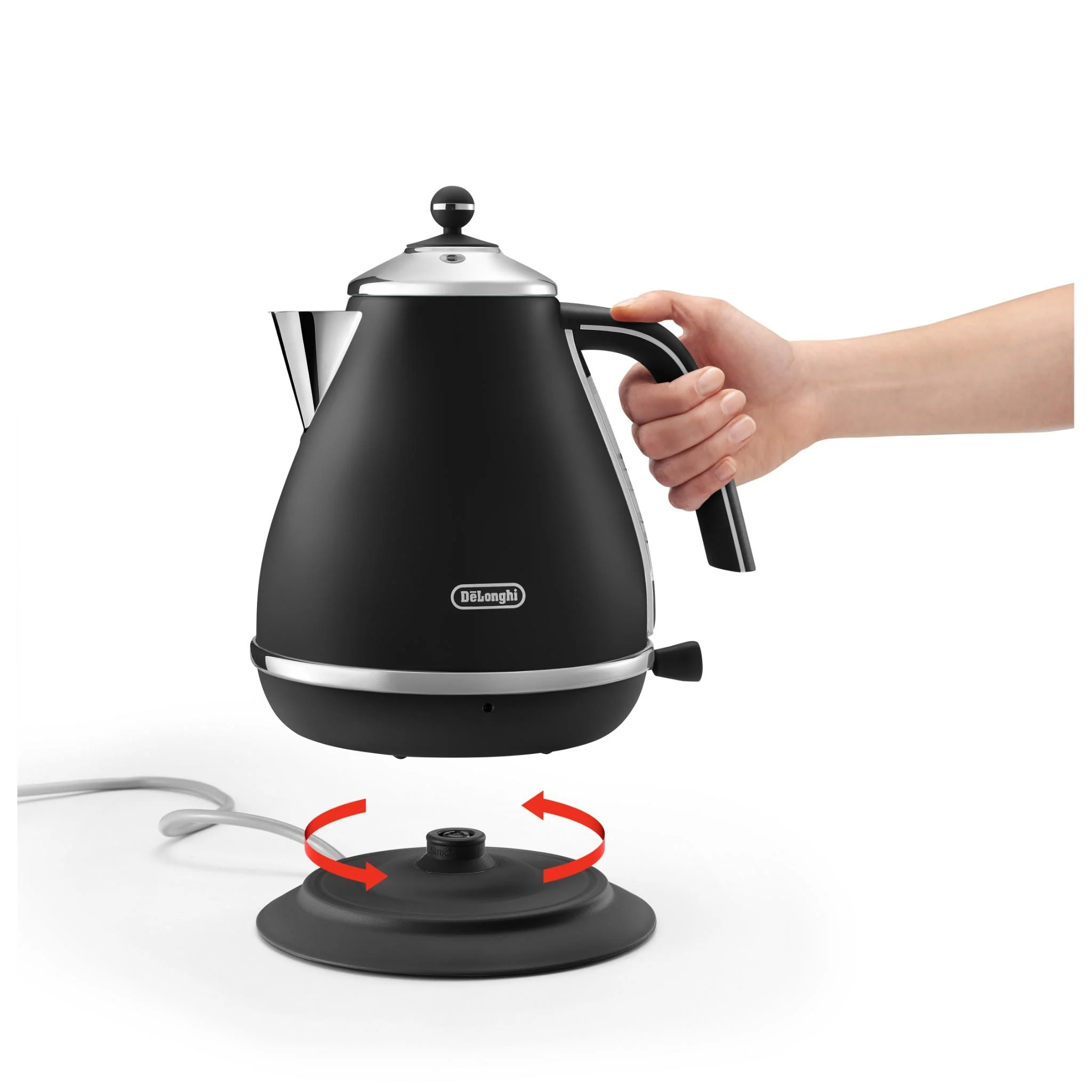 De'Longhi KBOC2001BK Icona Capitals 1.7L Kettle (Edinburgh Black) - Image 4