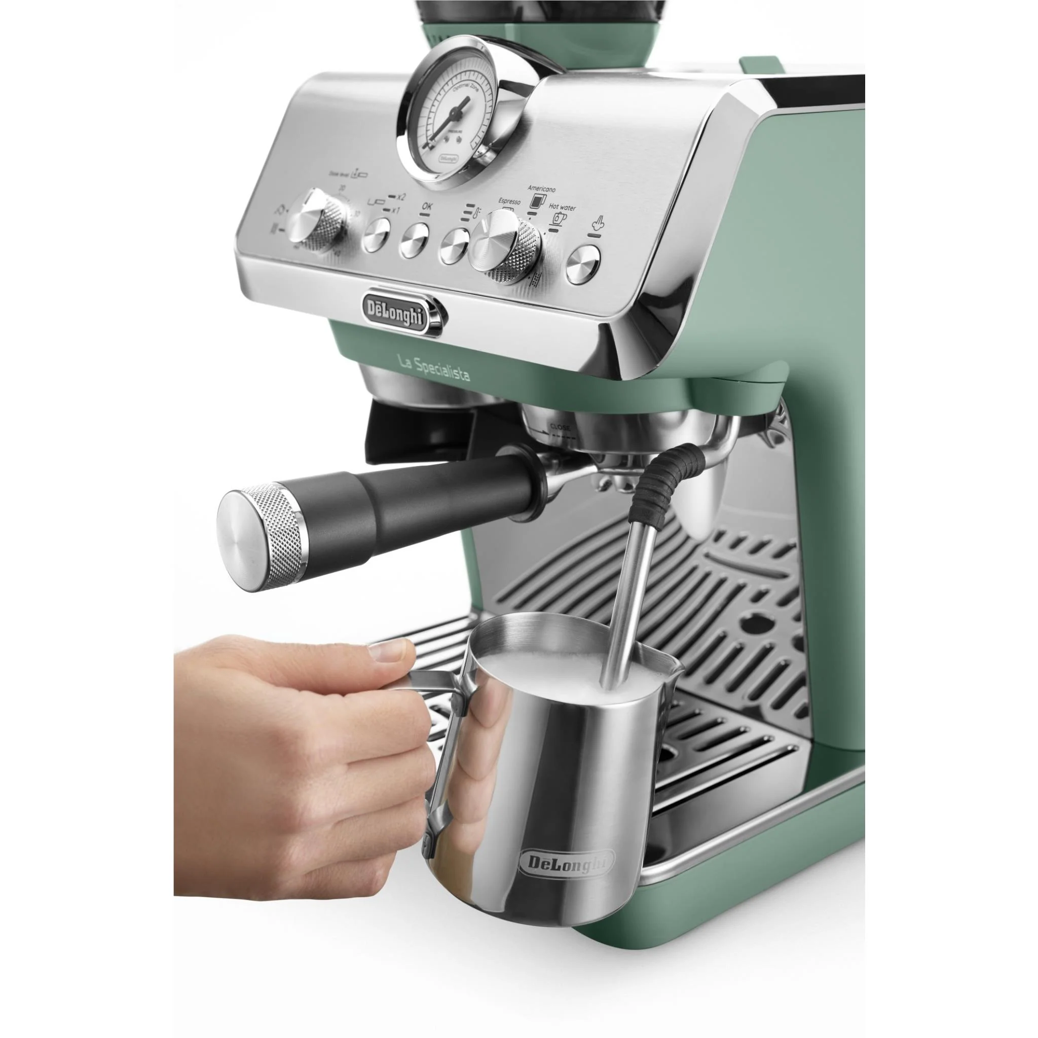 De'Longhi La Specialista Arte Manual Pump Coffee Machine (Toronto Green) - Image 2