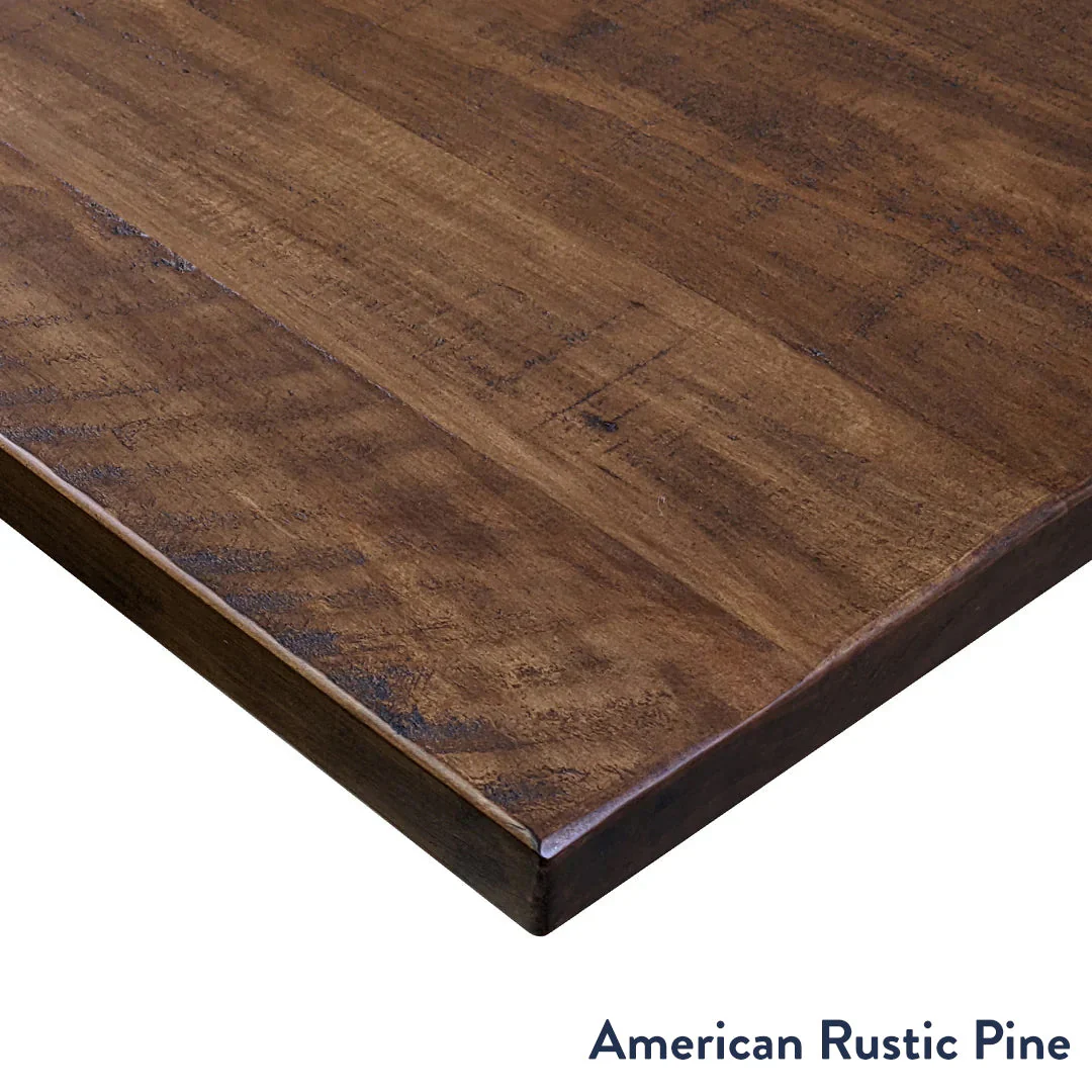 Desky Bamboo L-Shape Sit Stand Desk - 180 x 175 cm American Rustic Pine Top and Space Grey Leg - Image 2