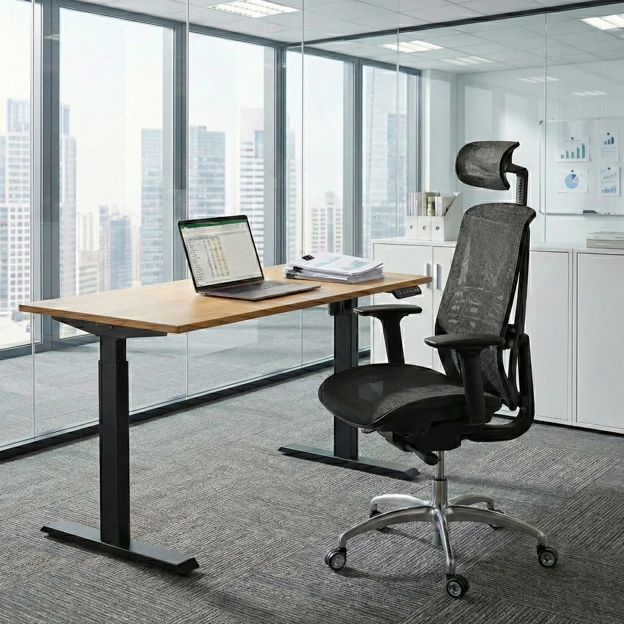 Desky Big and Tall High Back Office Chair - White - Image 6