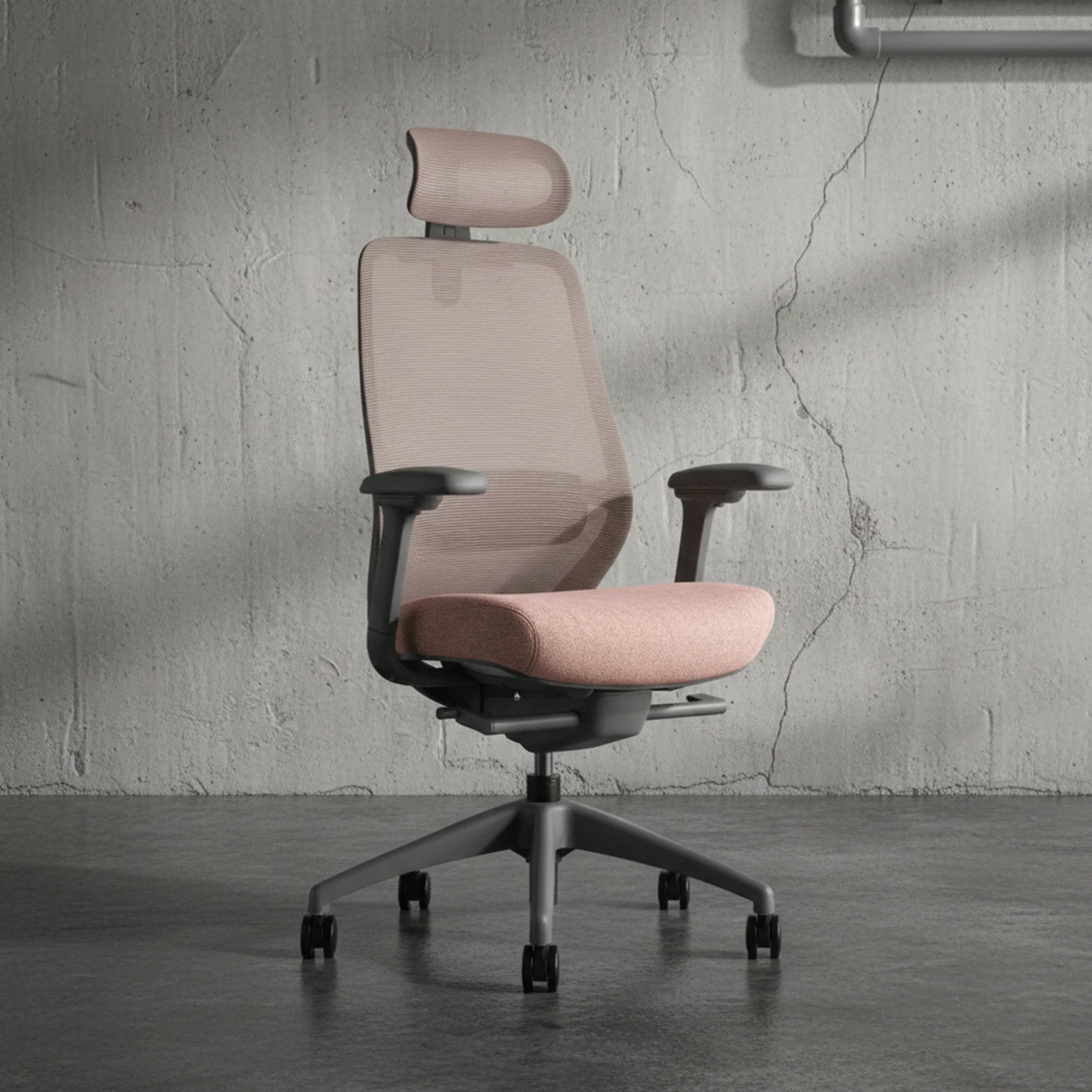 Desky CoilFlex Ergonomic Office Chair - Black / No Headrest - Image 7