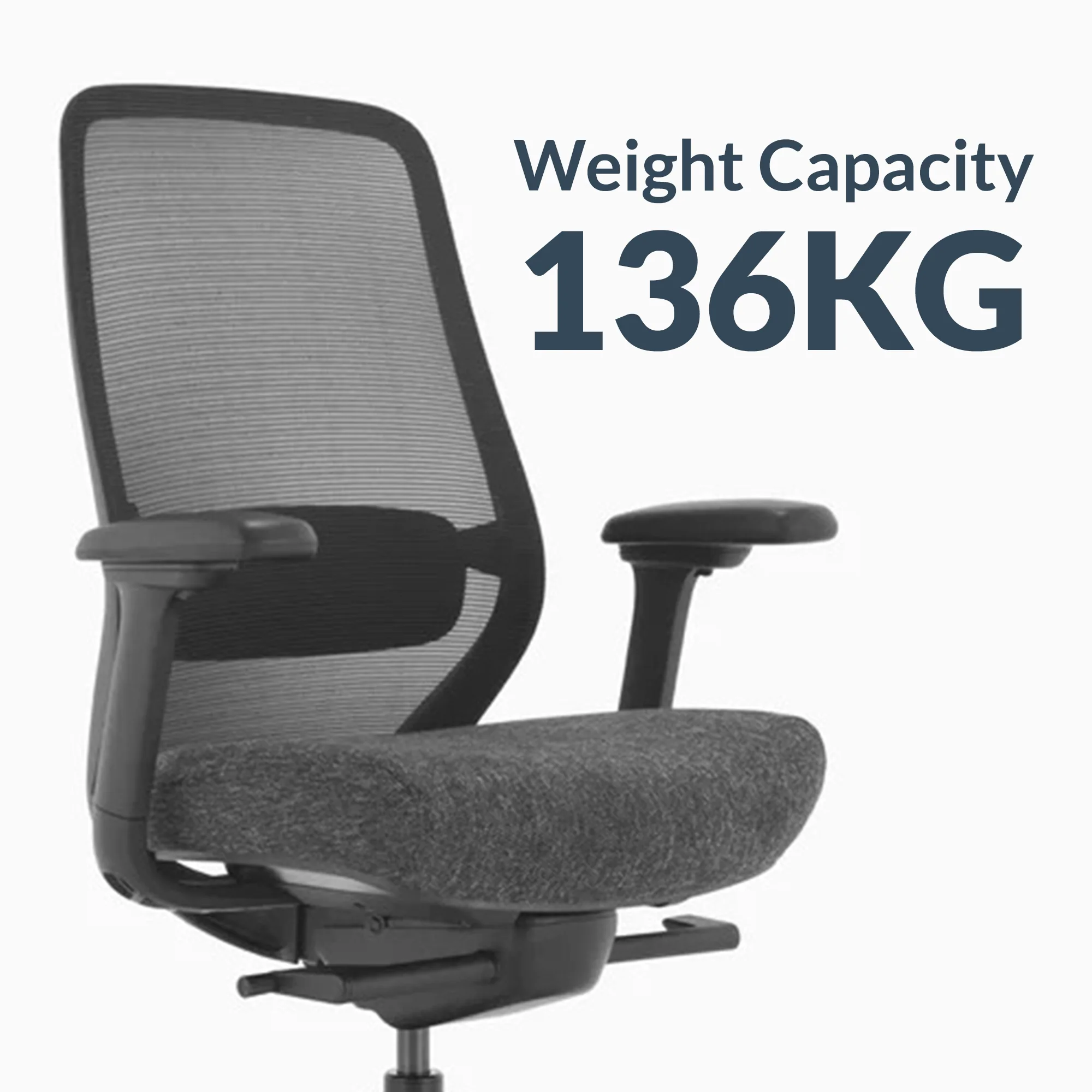 Desky CoilFlex Ergonomic Office Chair - Peach / No Headrest - Image 2