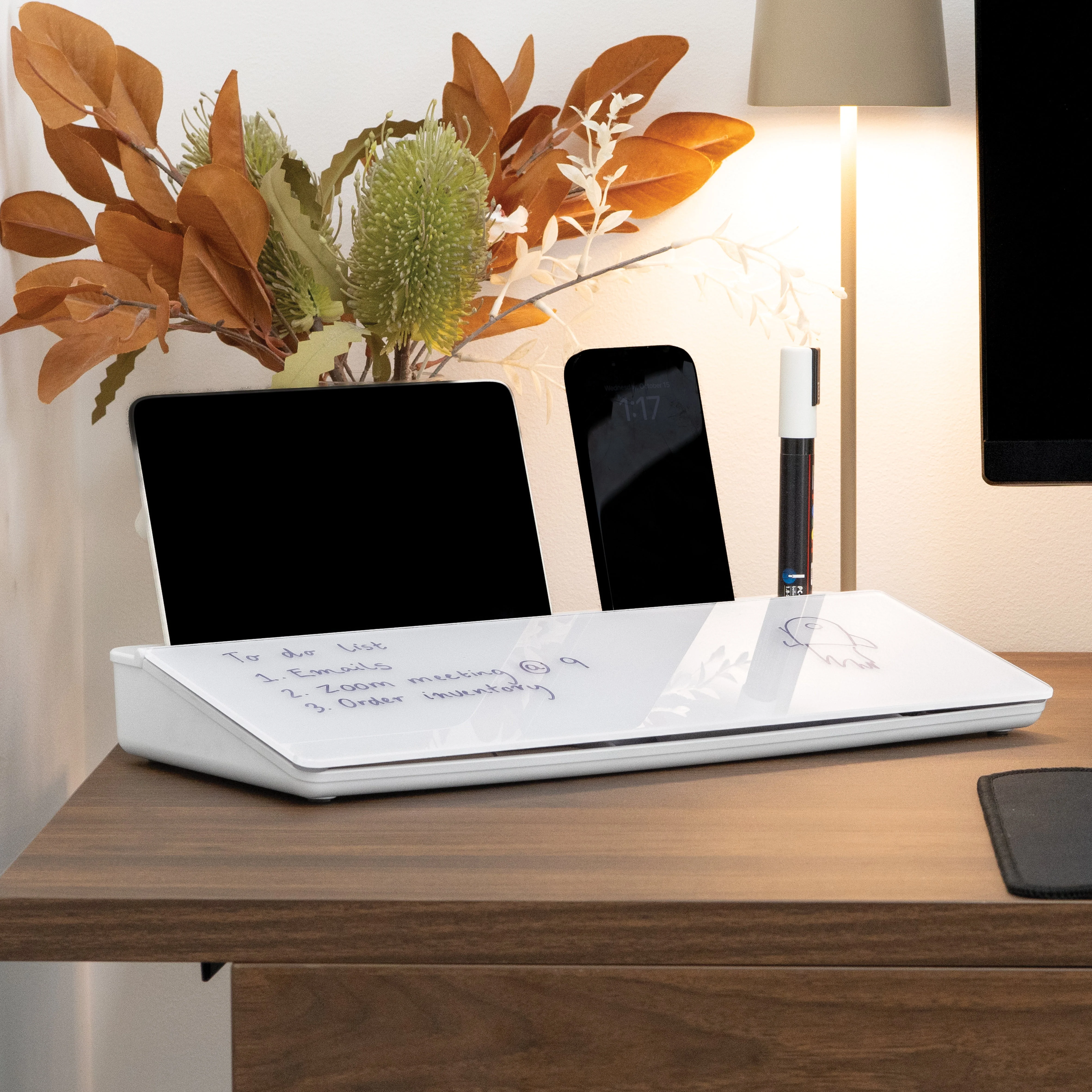 Desky Desktop Whiteboard - Black - Image 2