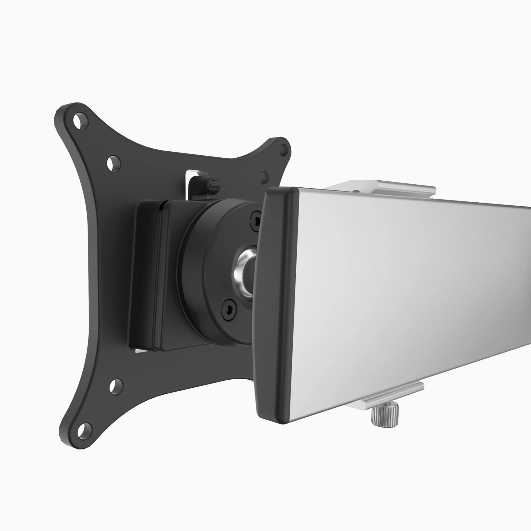 Desky Dual Bar Monitor Arm - Silver - Image 3