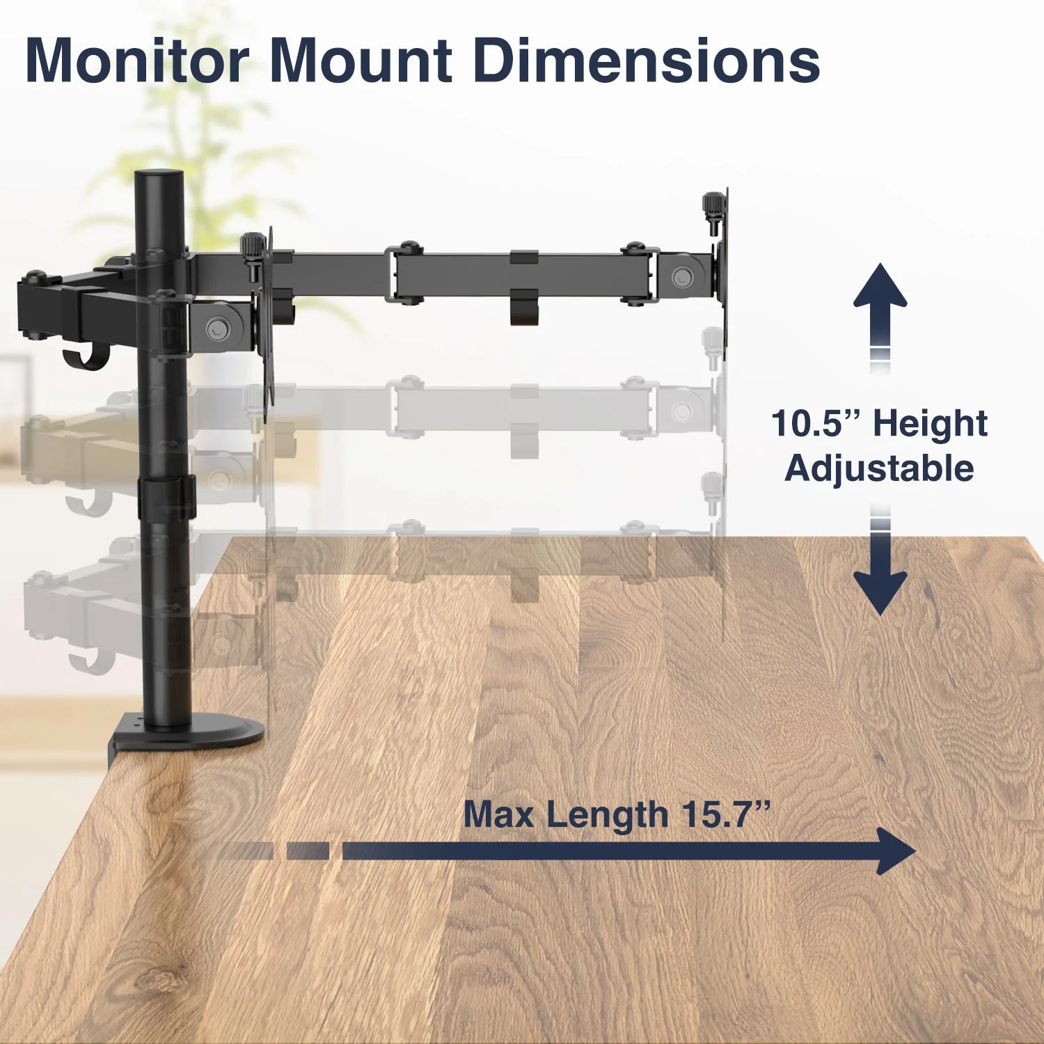 Desky Dual Eco Monitor Mount - Image 4