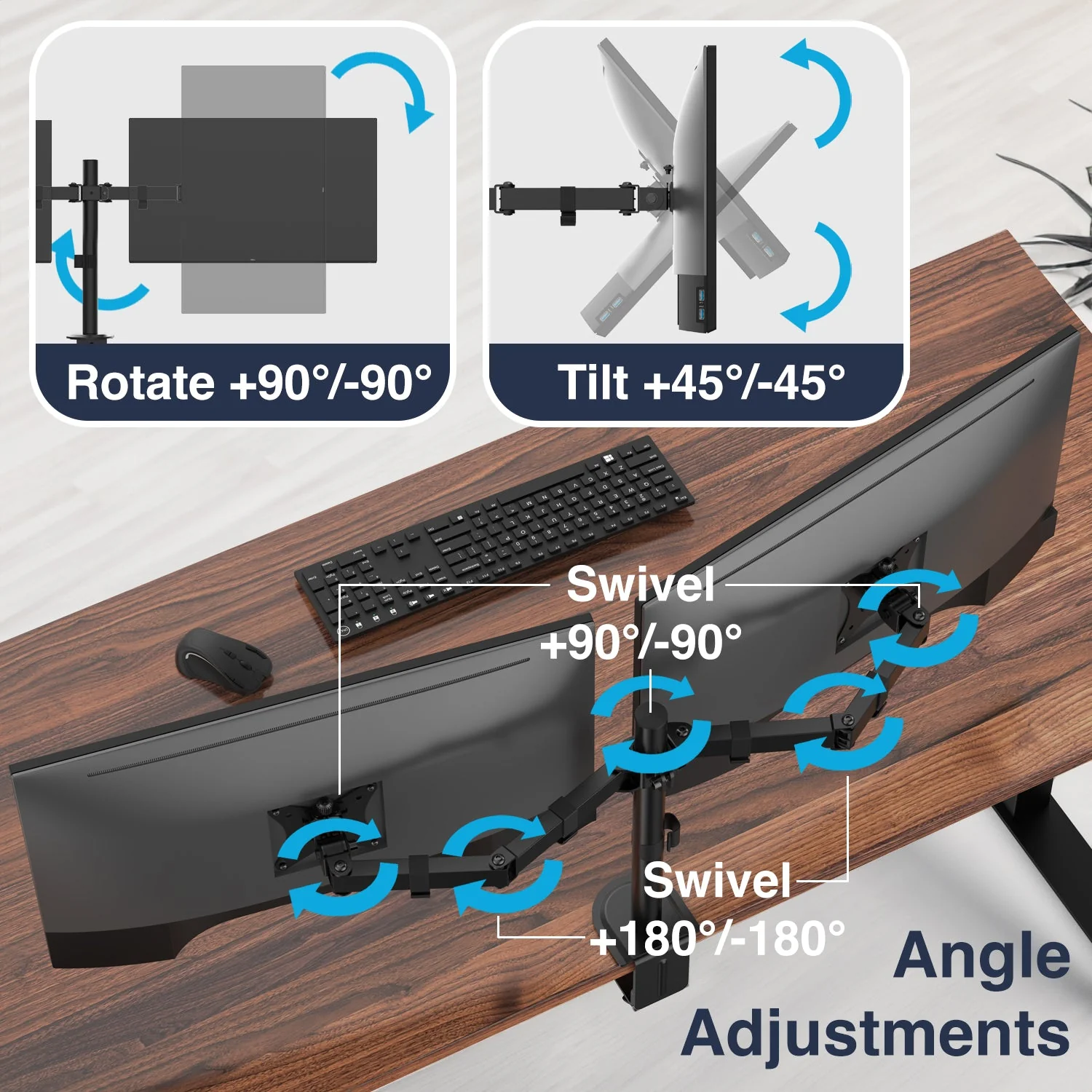 Desky Dual Eco Monitor Mount - Image 5