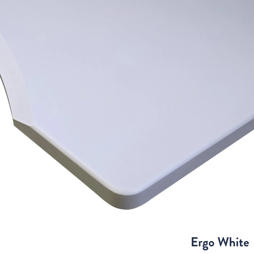Desky Dual Ergo Edge Sit Stand Desk 180cm Bamboo Desktop and White Frame - Image 6