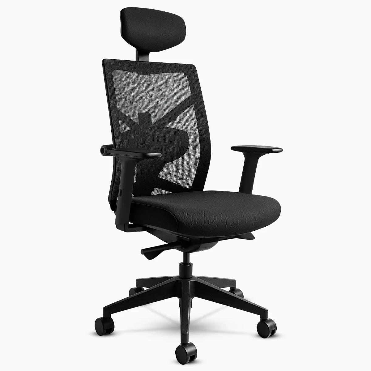 Desky Elite Ergonomic Chair with Headrest - Black - Image 2