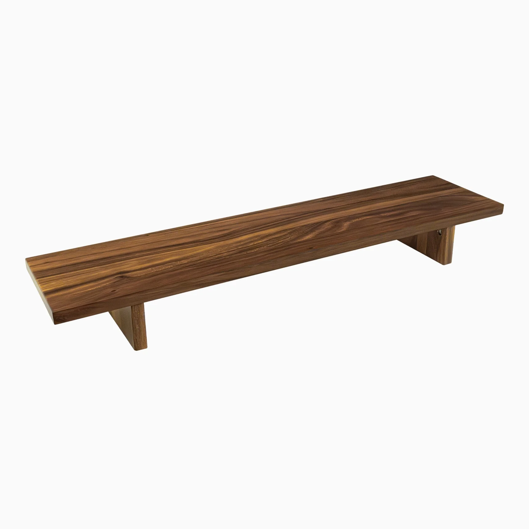 Desky Minimal Monitor Stand - Saman Hardwood - Image 2