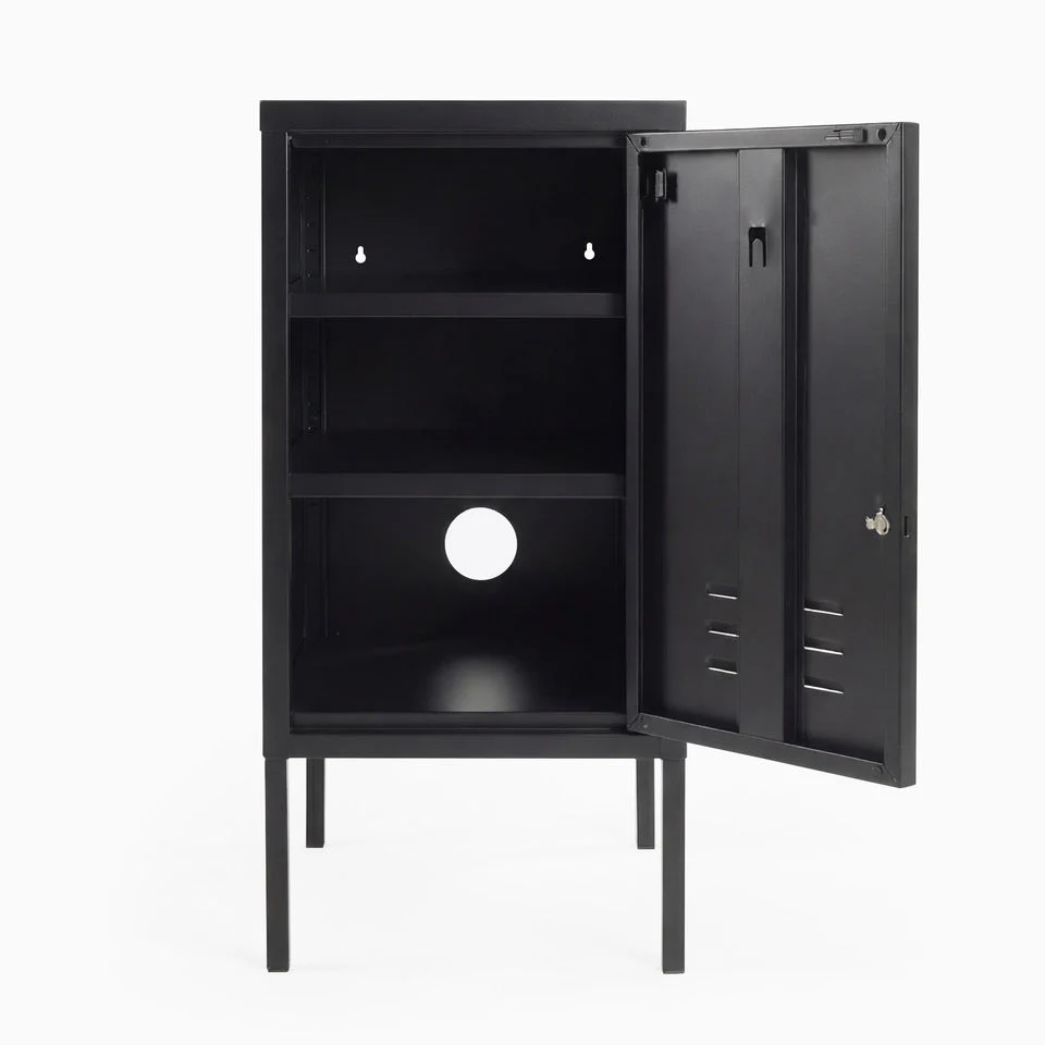 Desky Oslo Metal Locker Cabinet - Dark Grey / Right Opening - Image 4