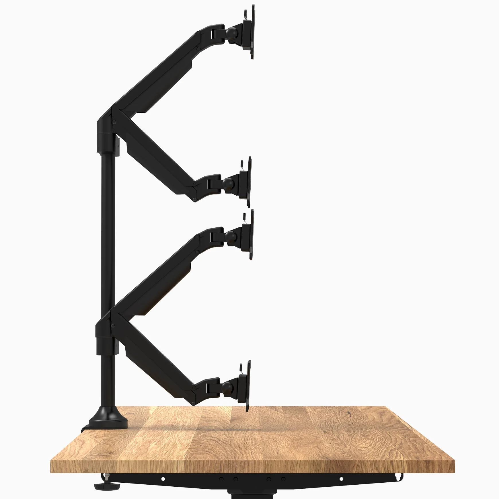 Desky Quad Monitor Arm - Black - Image 4