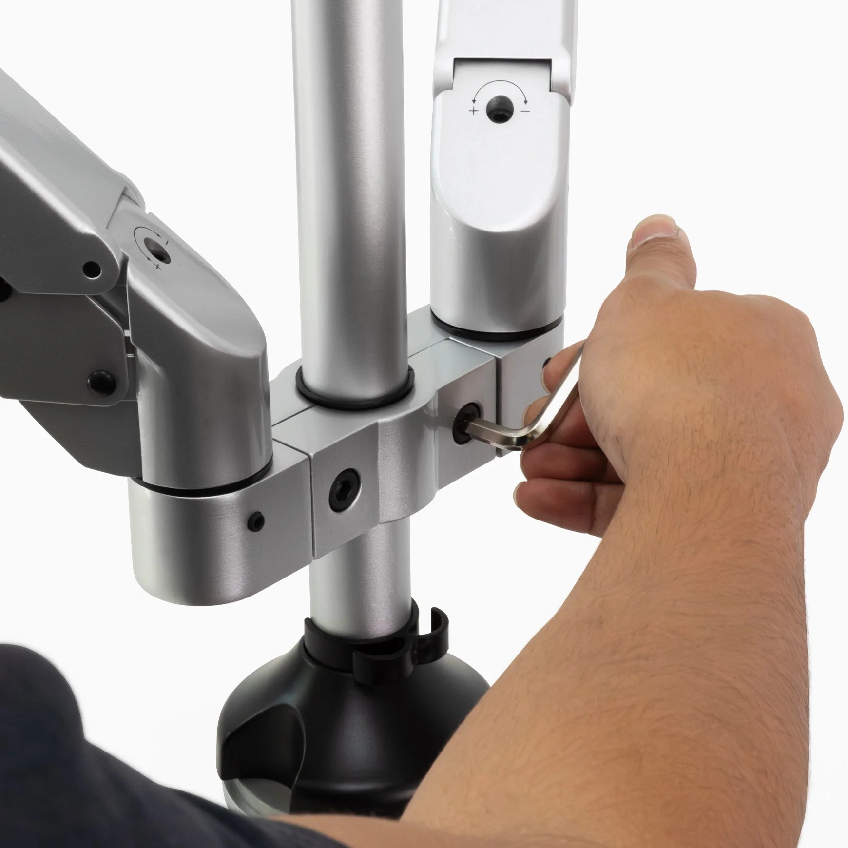 Desky Quad Monitor Arm - Silver - Image 2