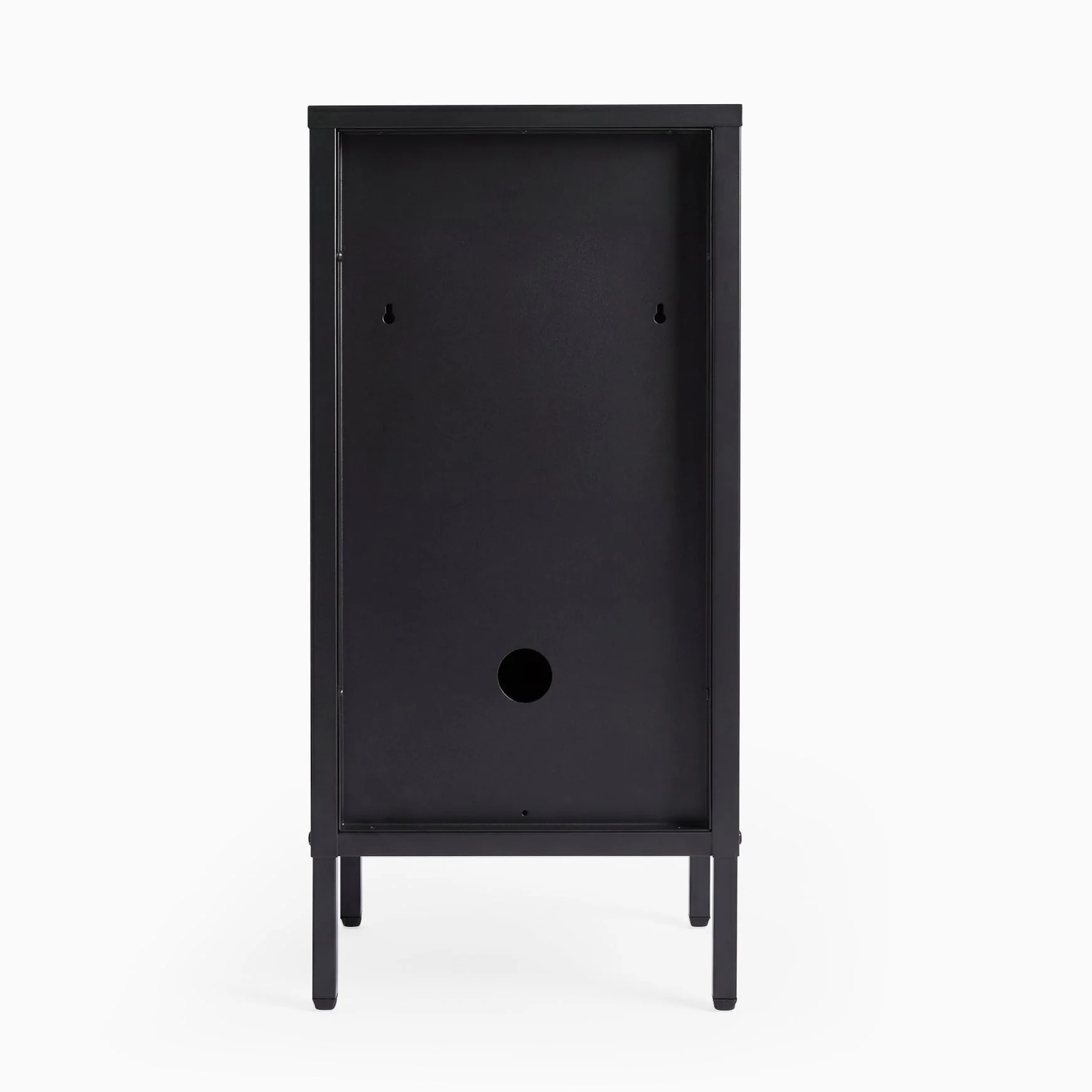 Desky Sidekick Metal Locker Cabinet - Black / Left Opening - Image 2
