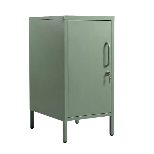 Desky Sidekick Metal Locker Cabinet - Sage / Left Opening