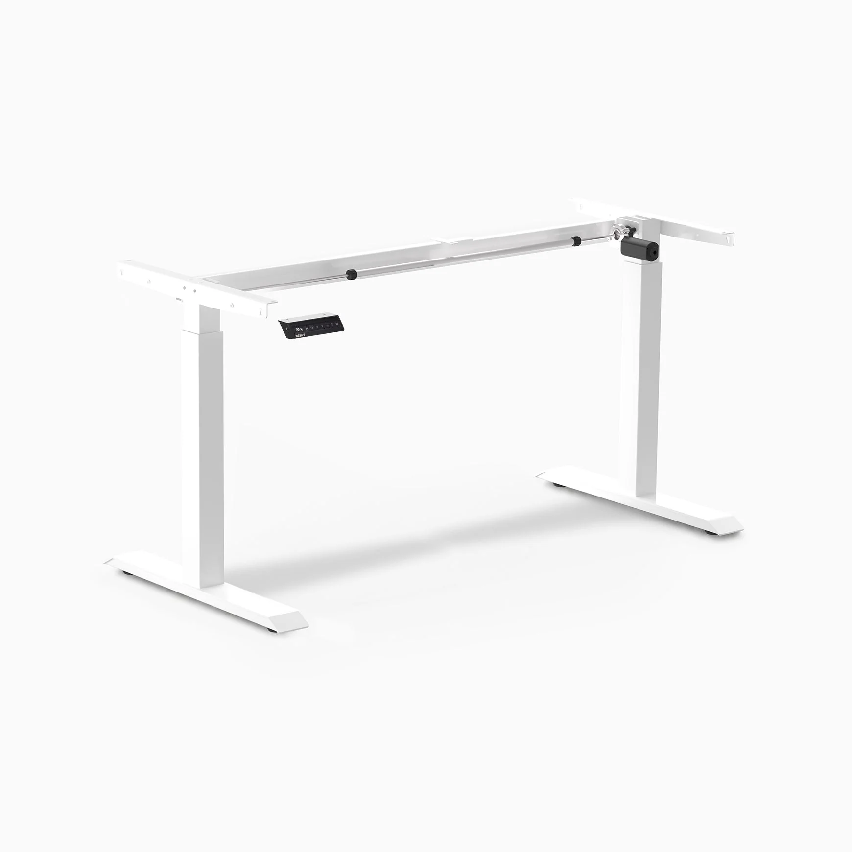 Desky Single Sit Stand Desk Frame - Black - Image 2