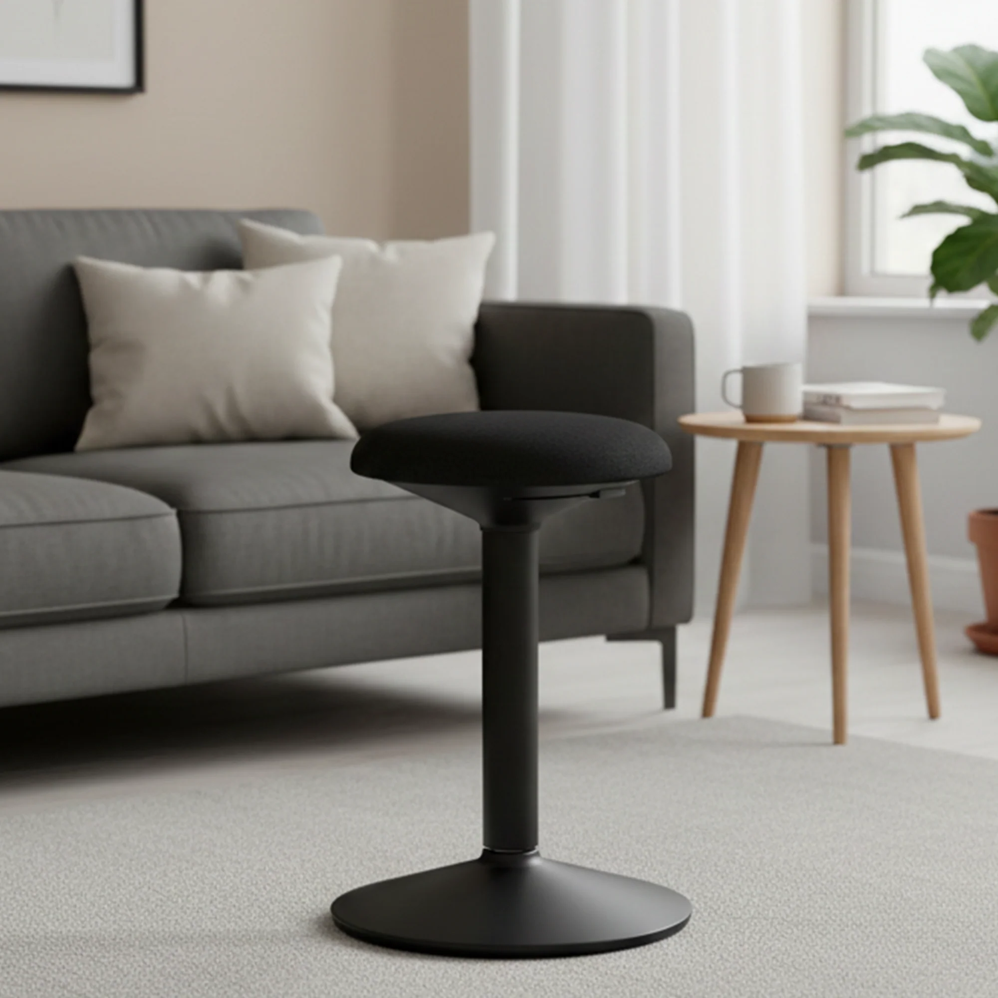 Desky Sit Stand Motion Stool - White - Image 5