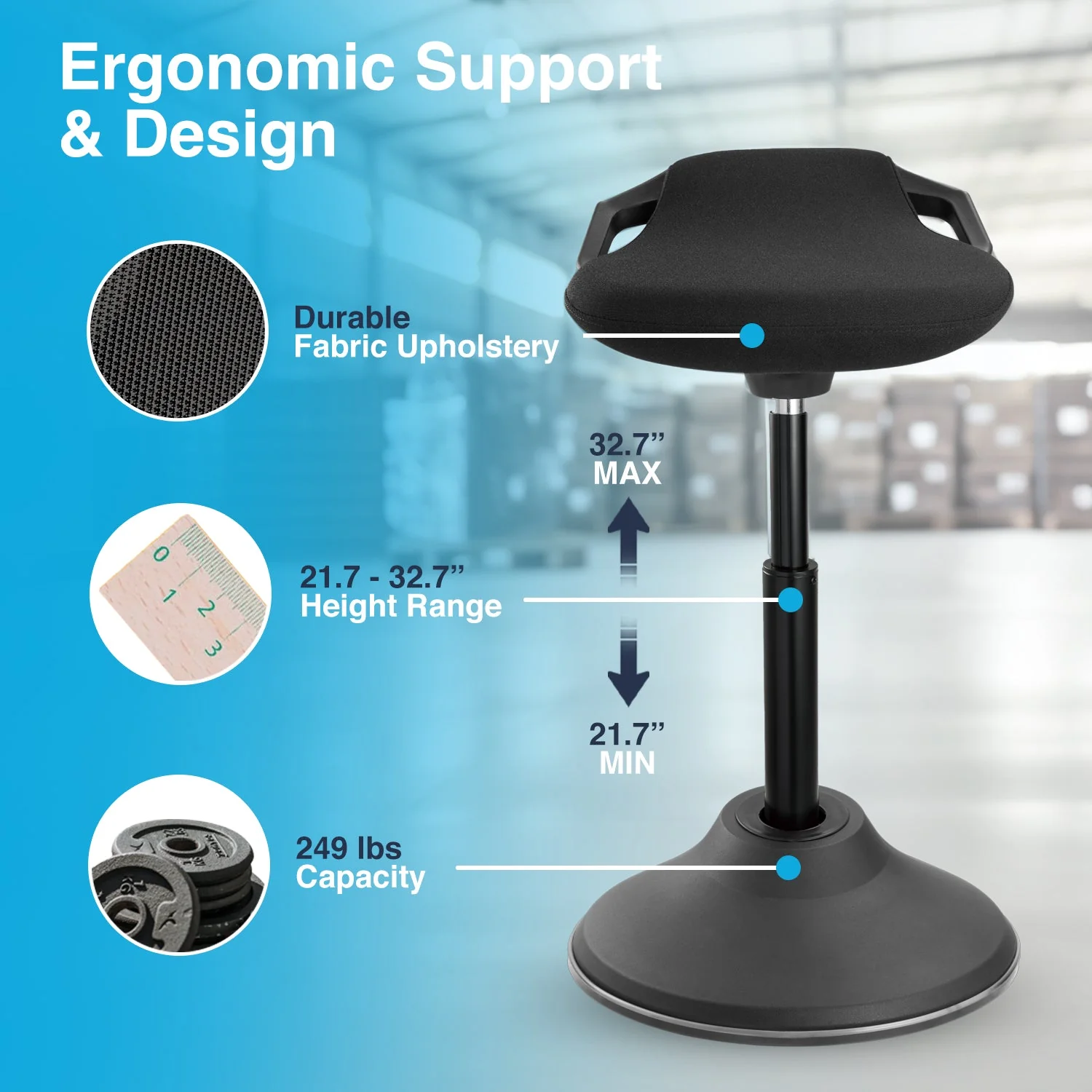Desky Sit Stand Pro Active Stool - Image 2