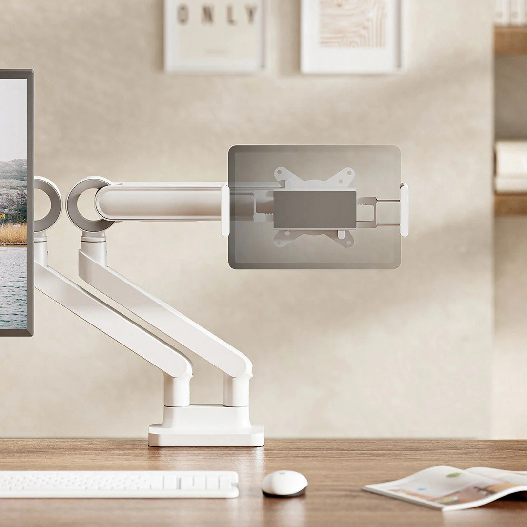 Desky Universal VESA Tablet Holder - White - Image 4