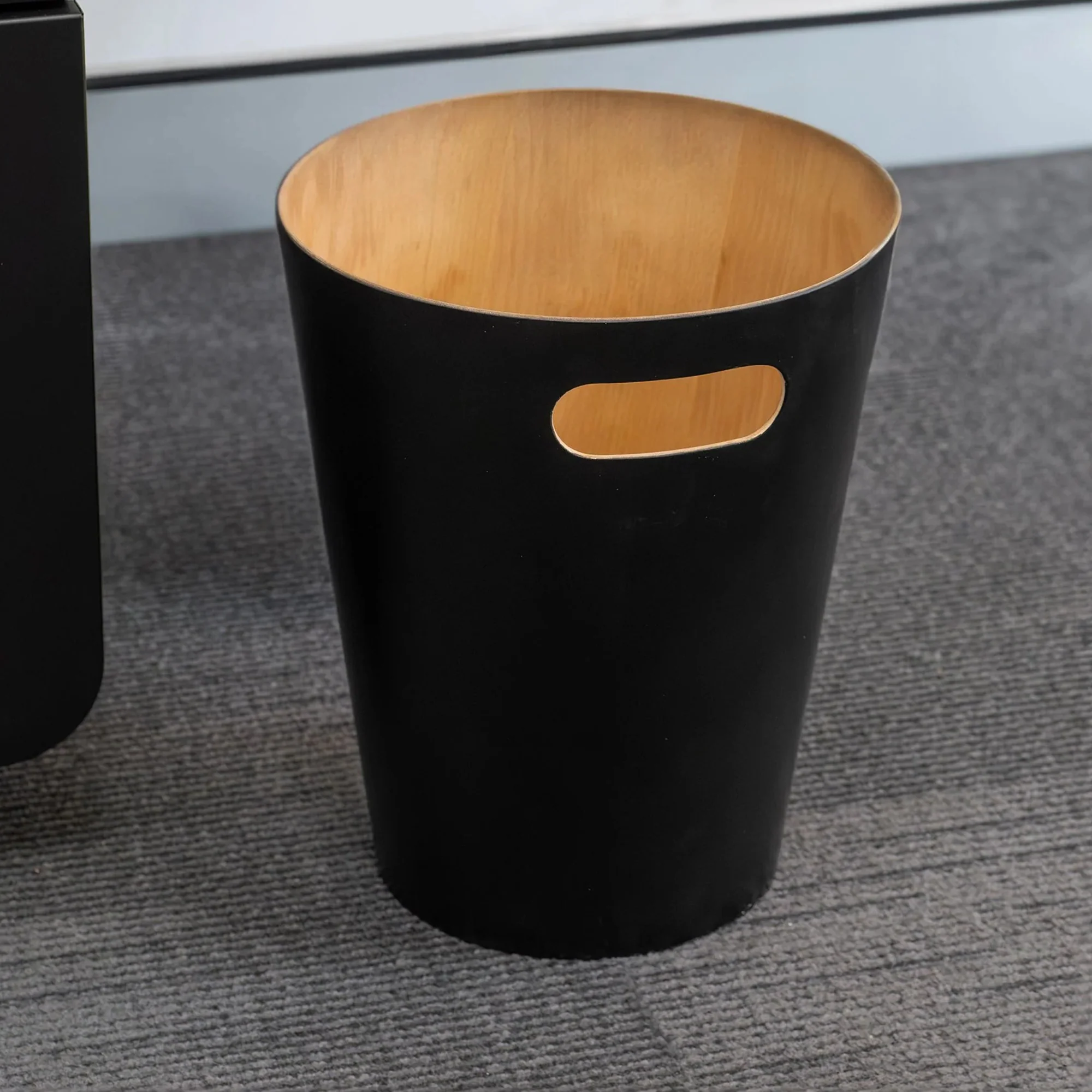 Desky Wooden Rubbish Bin - Walnut - Image 5