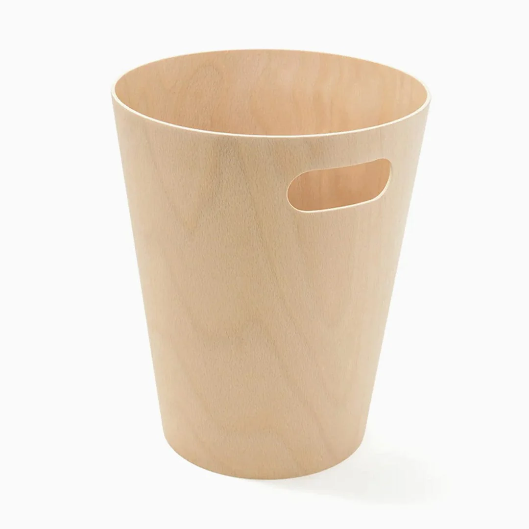 Desky Wooden Rubbish Bin - Walnut - Image 8