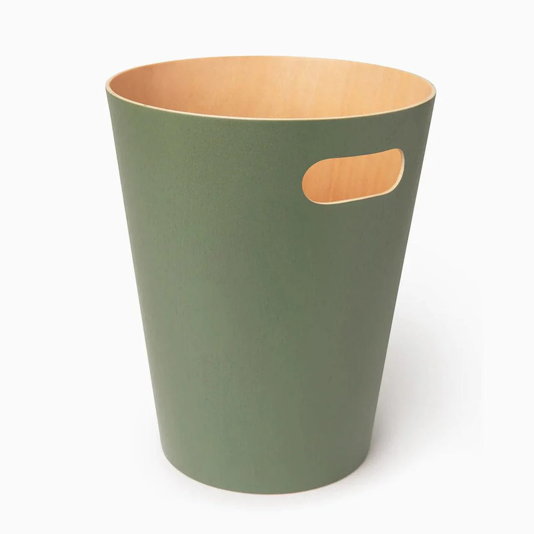 Desky Wooden Rubbish Bin - Walnut - Image 9