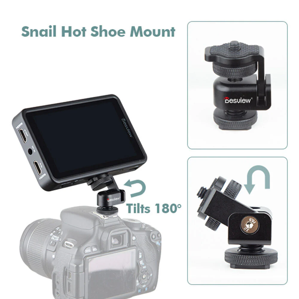 Desview 5.5" Lightweight Touch Screen Monitor with LUTs for Camera (Black) - Image 3