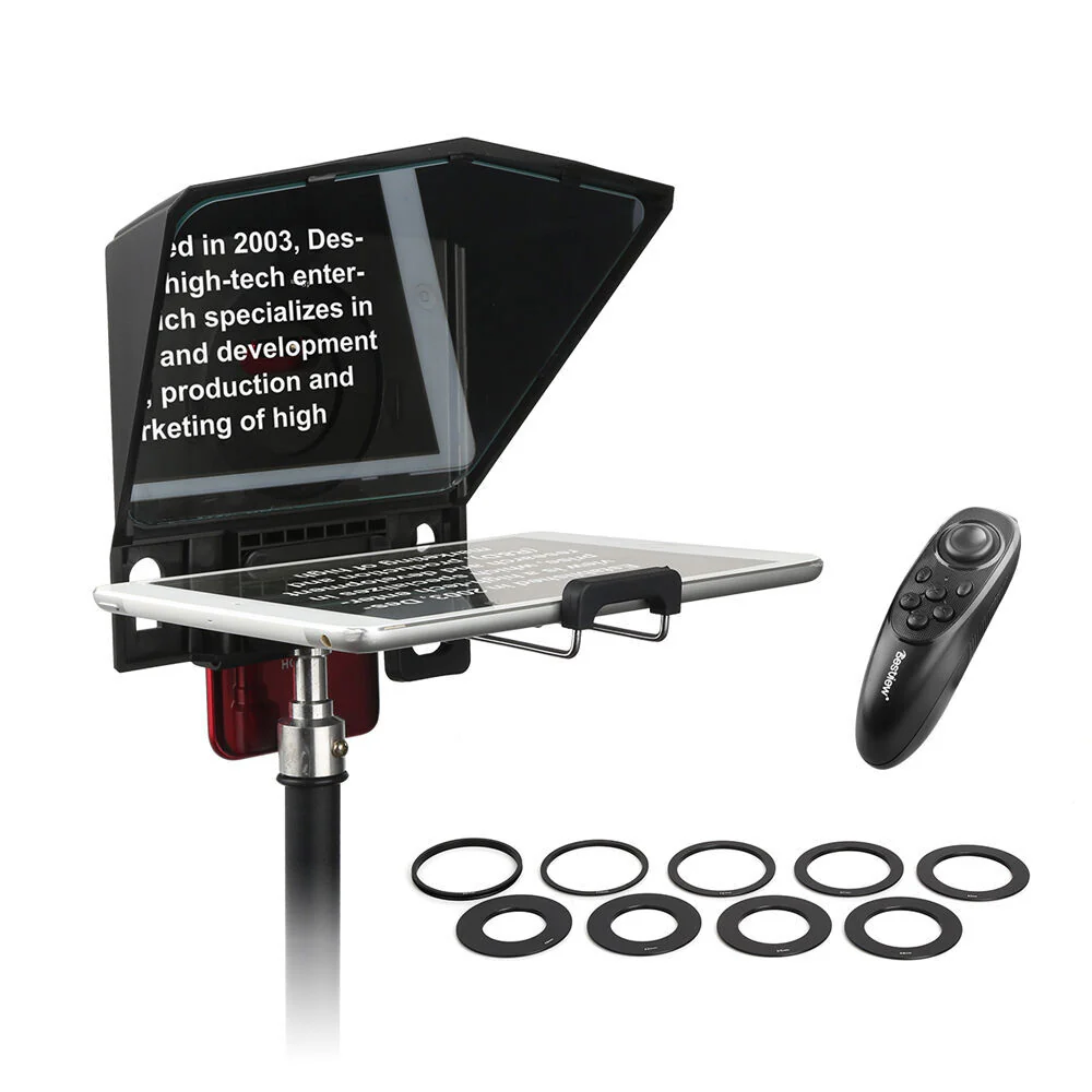 Desview Teleprompter with Remote Controller for Mobile Phone/Tablet/Camera - Image 5