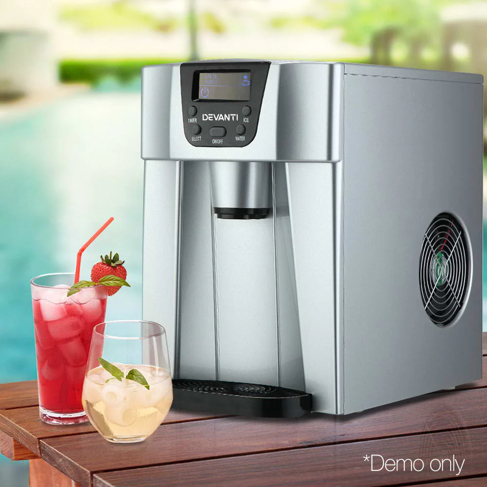 Devanti 12kg Ice Maker Machine with Water Dispenser - Image 7
