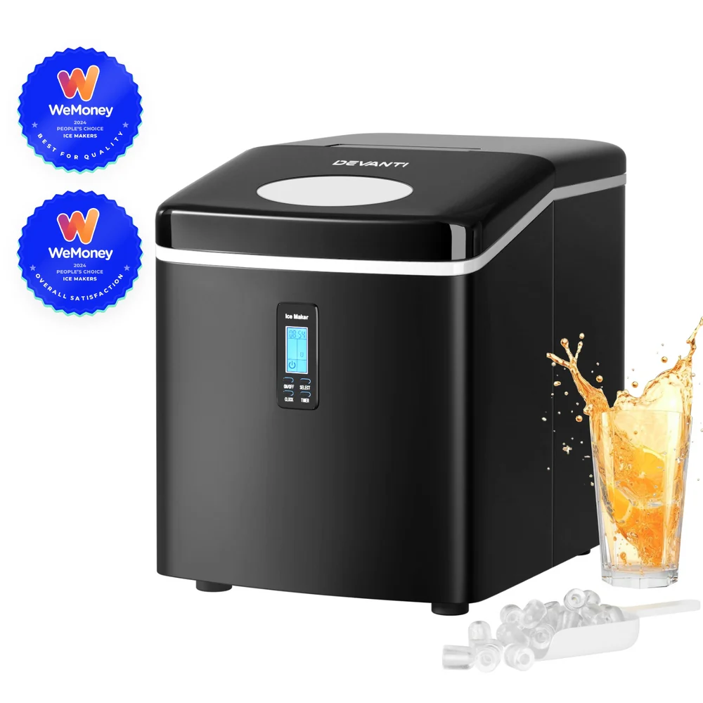 Devanti 15kg Ice Maker Machine (Black) - Image 2
