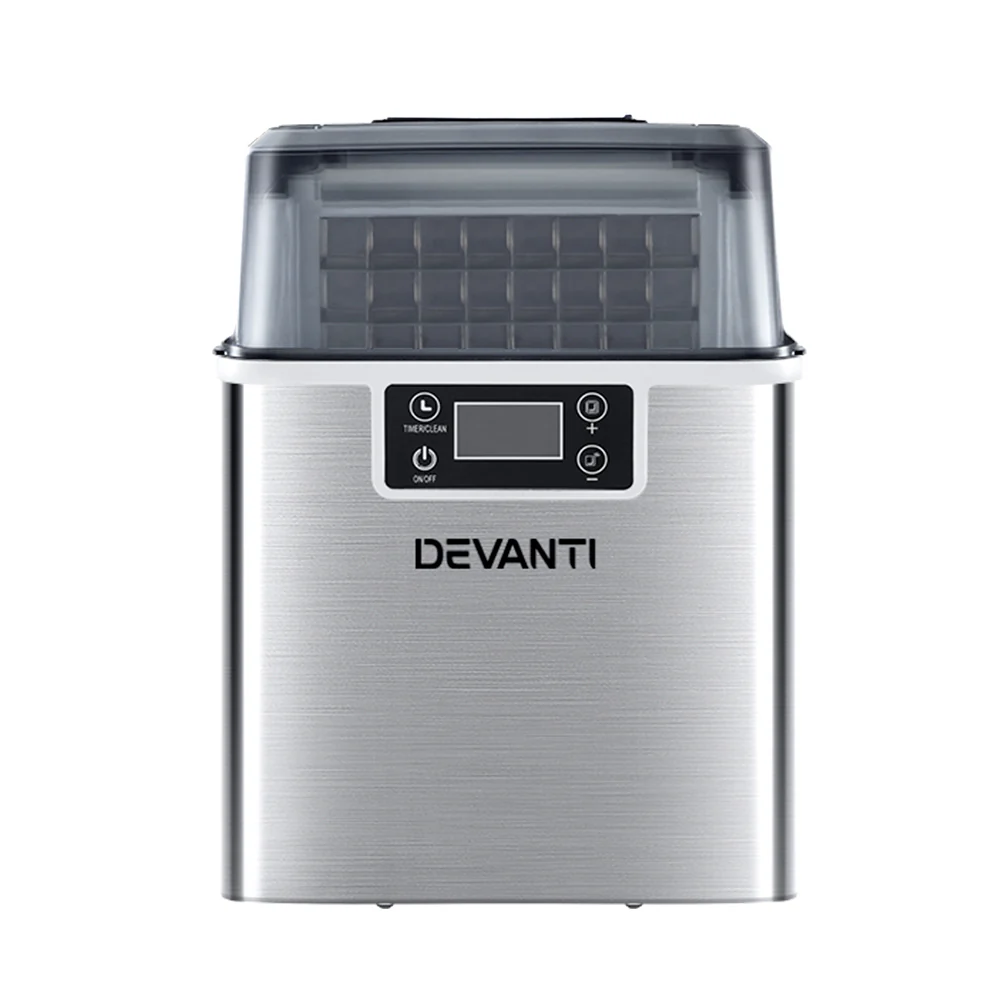 Devanti 20kg Ice Maker Machine Stainless Steel - Image 3