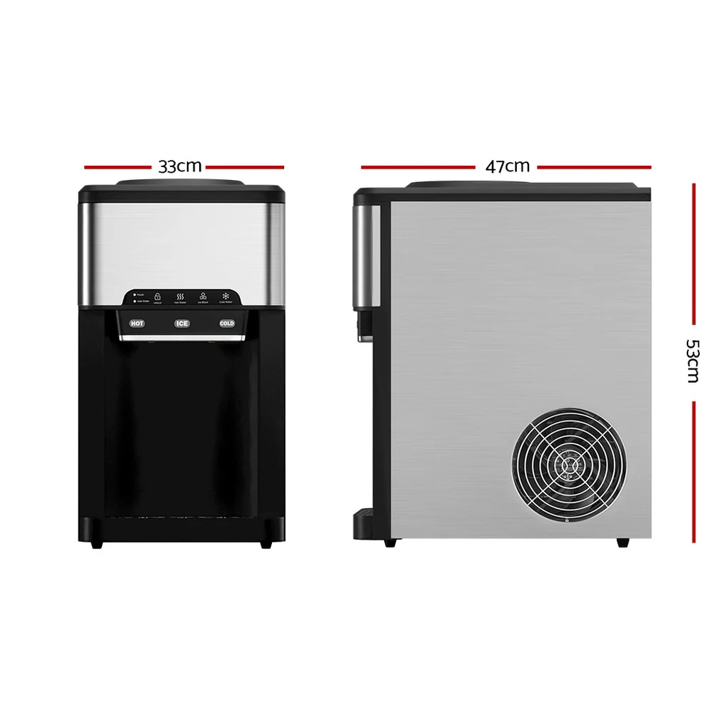 Devanti 20kg Ice Maker Machine with Water Dipenser - Image 2