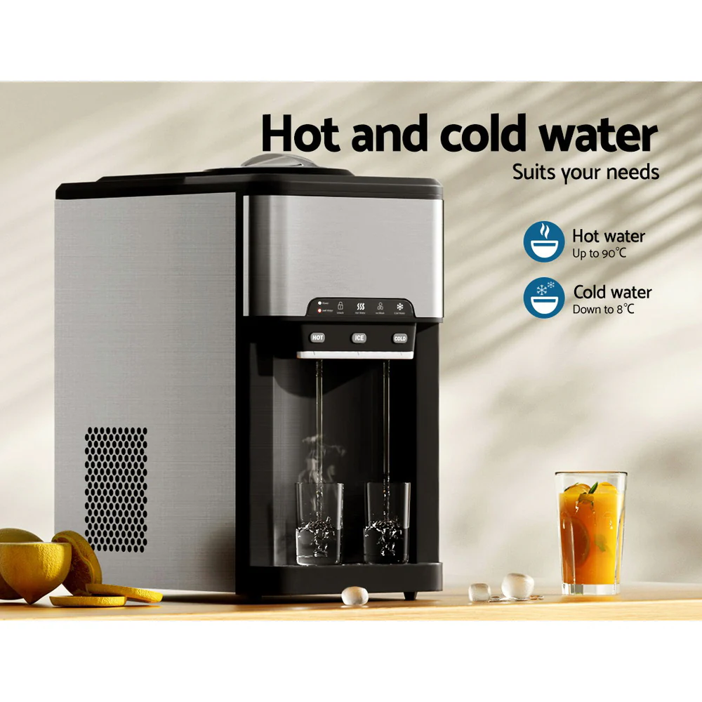 Devanti 20kg Ice Maker Machine with Water Dipenser - Image 4