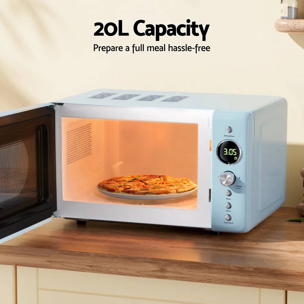 Devanti 20L Microwave Oven 700W (Blue) - Image 5