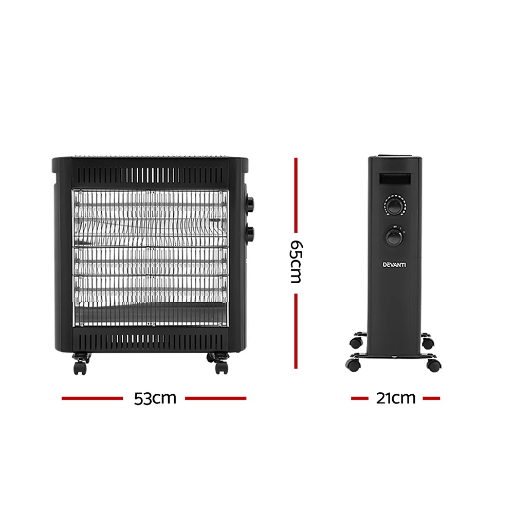 Devanti 2200W Infrared Heater Radiant Heaters - Image 2