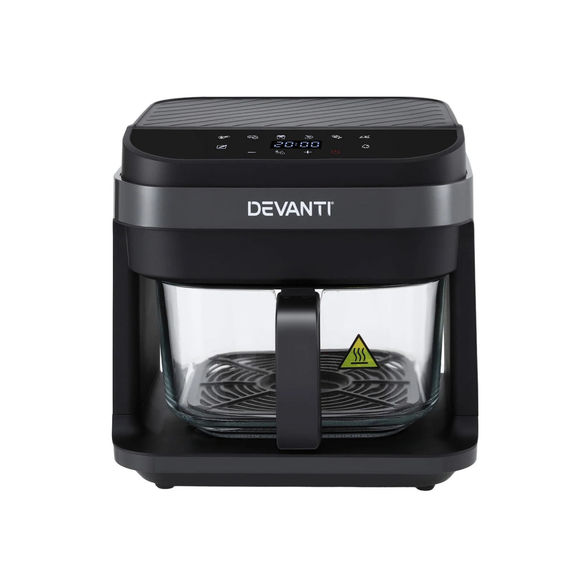 Devanti Air Fryer 5.5L Touch Control Electric Cooker 1200W Black - Image 3