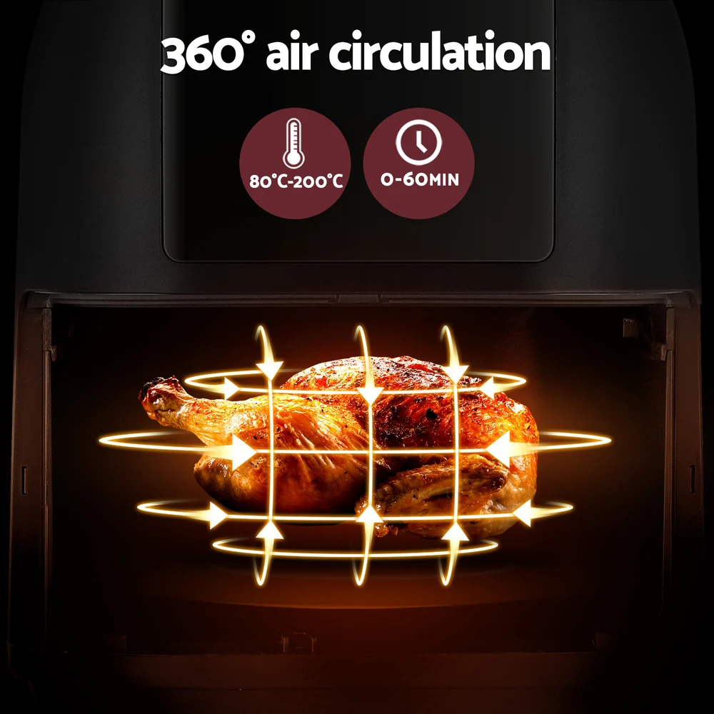 Devanti Air Fryer 8L LCD Fryers - Image 4