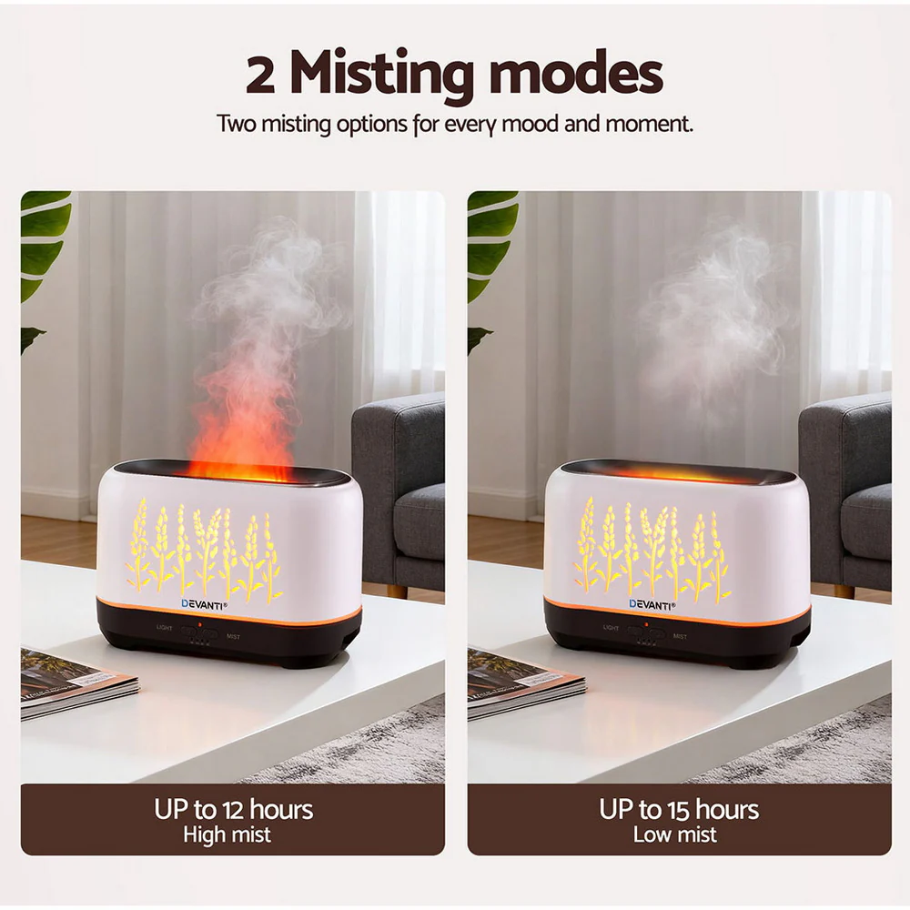 Devanti Aroma Diffuser Aromatherapy Flame 200ml - Image 7