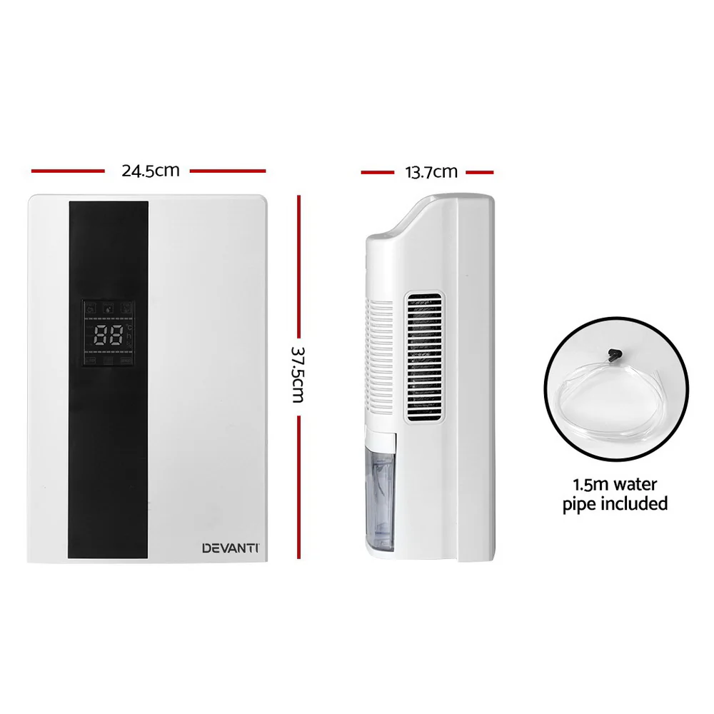 Devanti Dehumidifier 2L Air Purifier (White) - Image 2