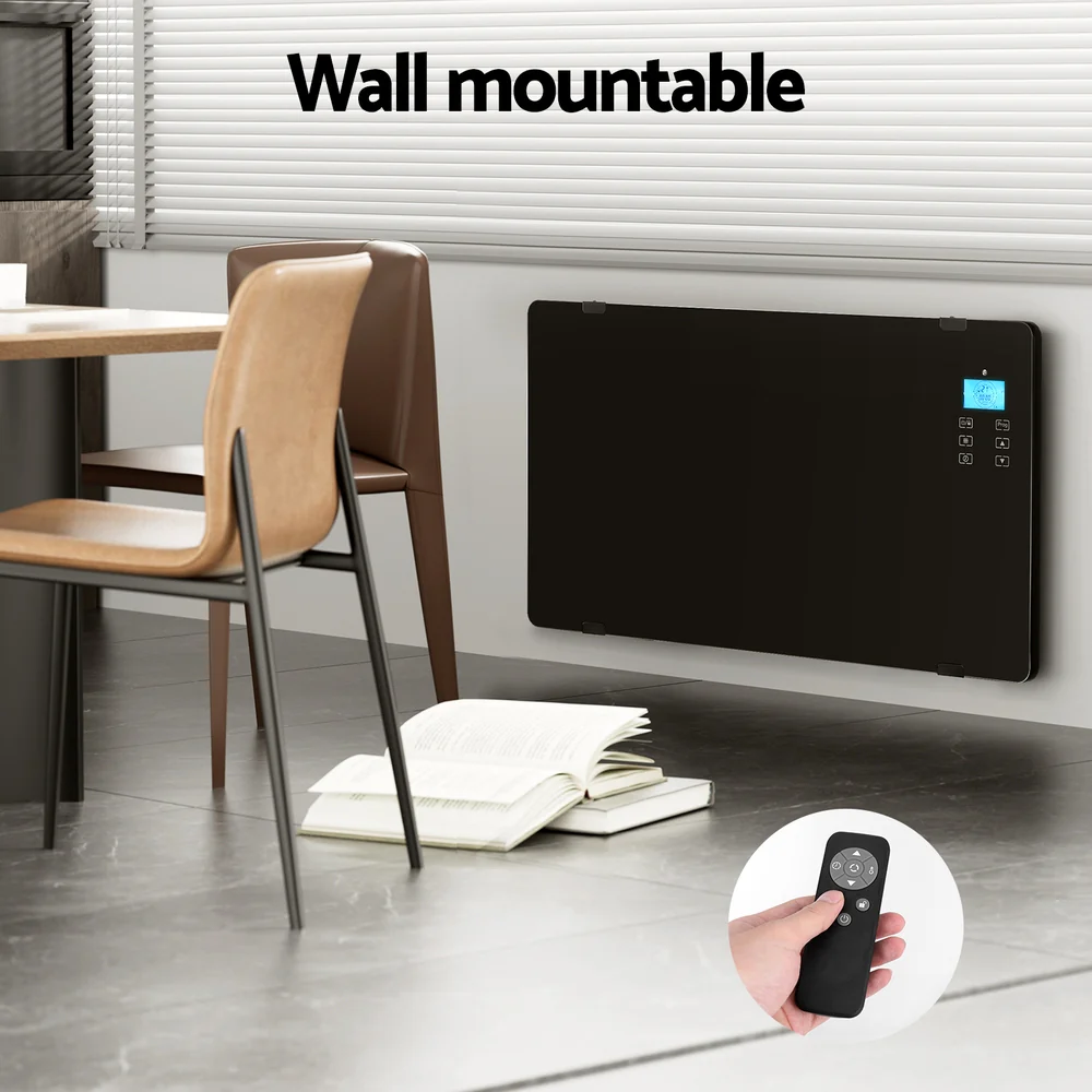 Devanti Electric Convection Heater Black 2000W - Image 4