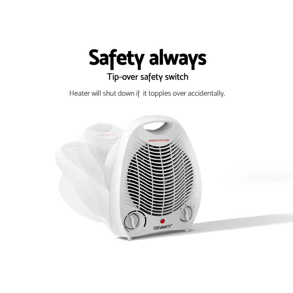 Devanti Electric Fan Heater 2000W - Image 6