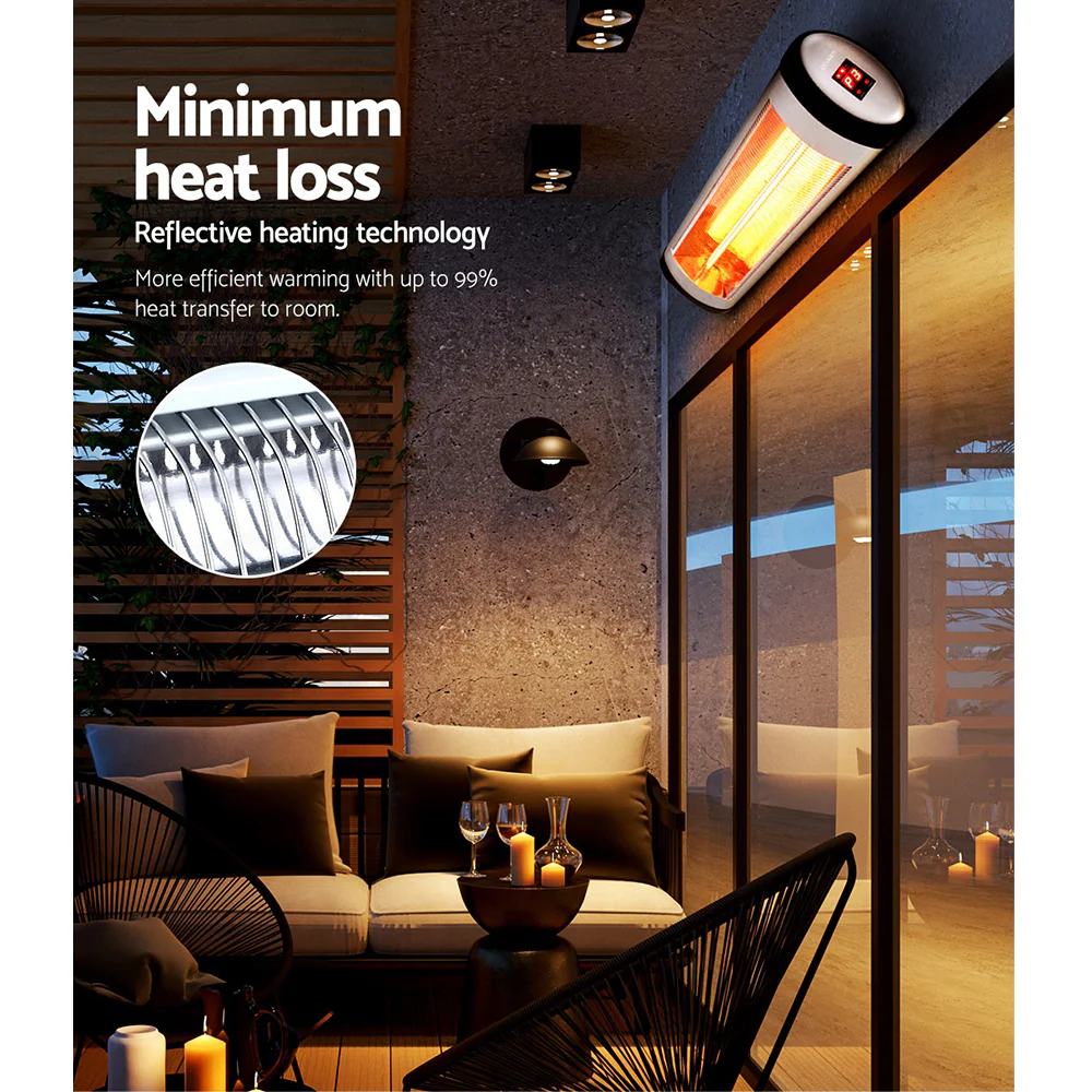 Devanti Electric Strip Heater Radiant Heaters 1500W - Image 4