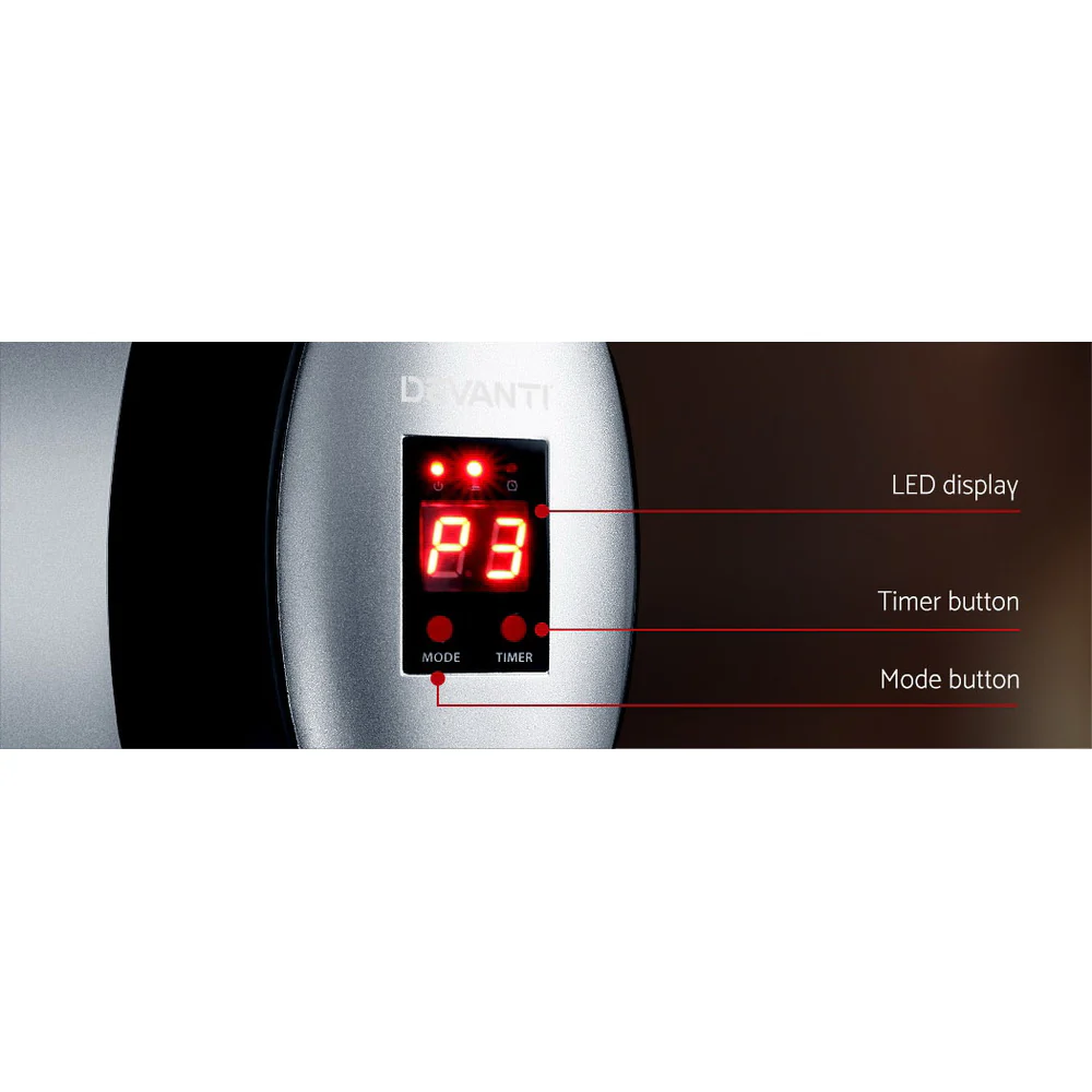Devanti Electric Strip Heater Radiant Heaters 1500W - Image 7