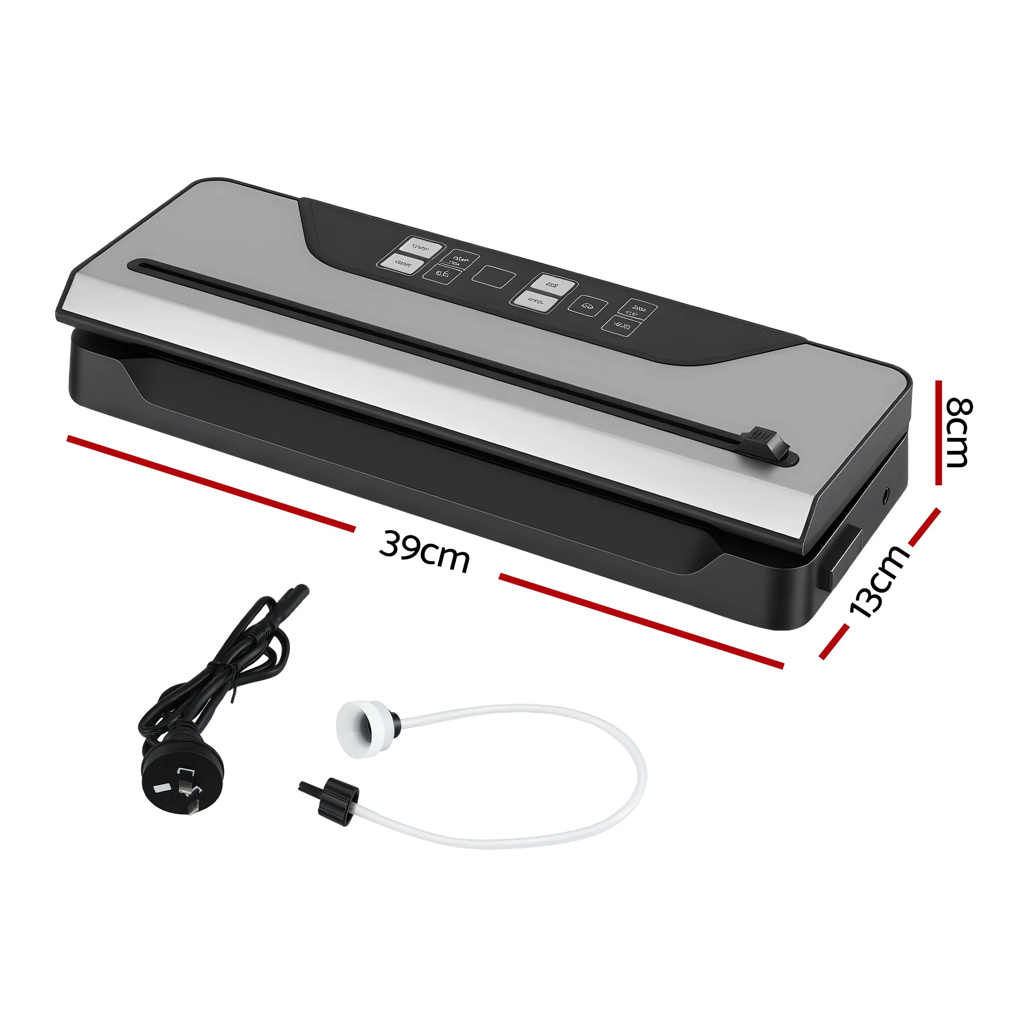 Devanti Food Vacuum Sealer Machine Auto Seal Slide Cutter 9 Modes Marinate Black - Image 2