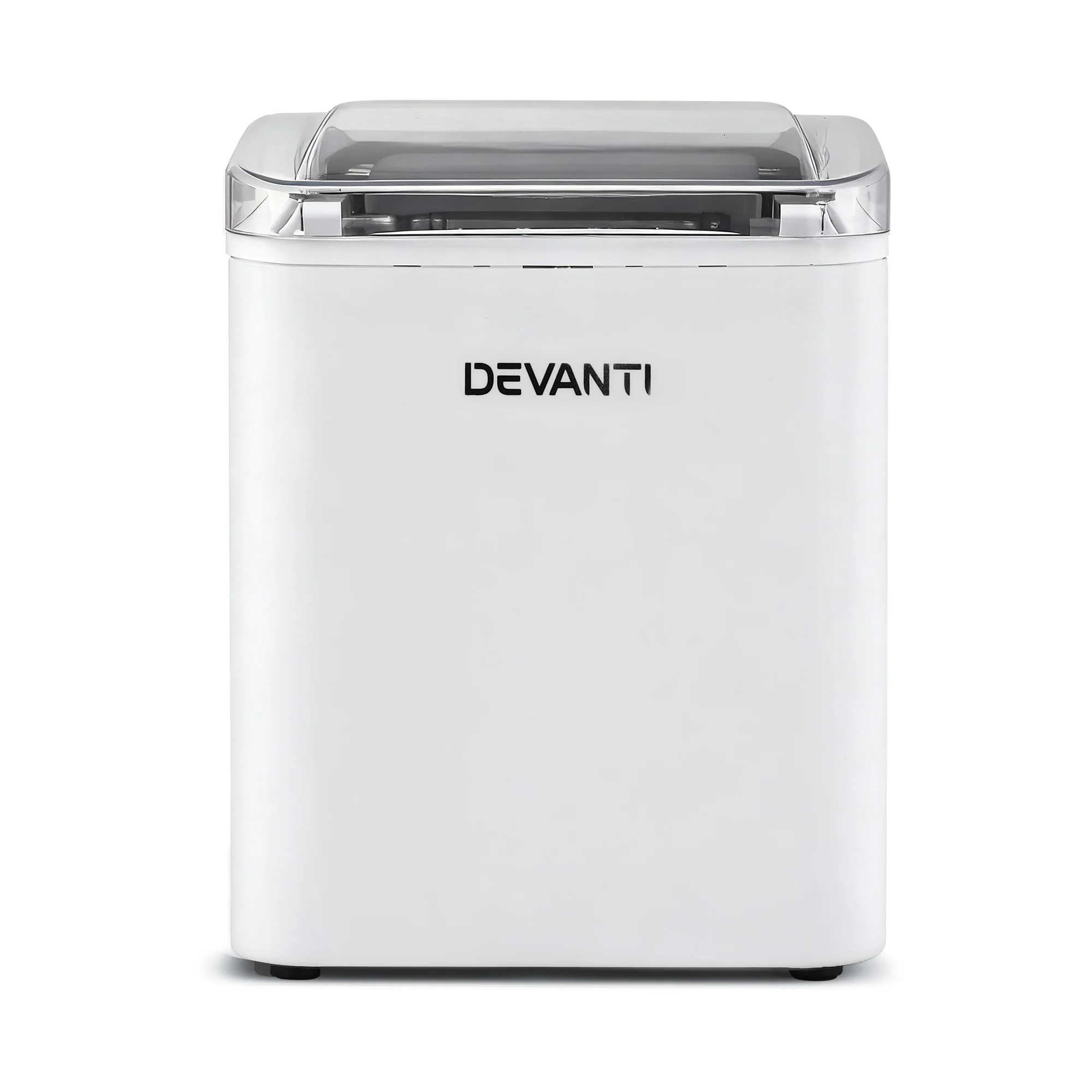 Devanti Ice Maker Machine Portable 12kg Countertop with Self-cleaning 1.2L (White) - Image 3