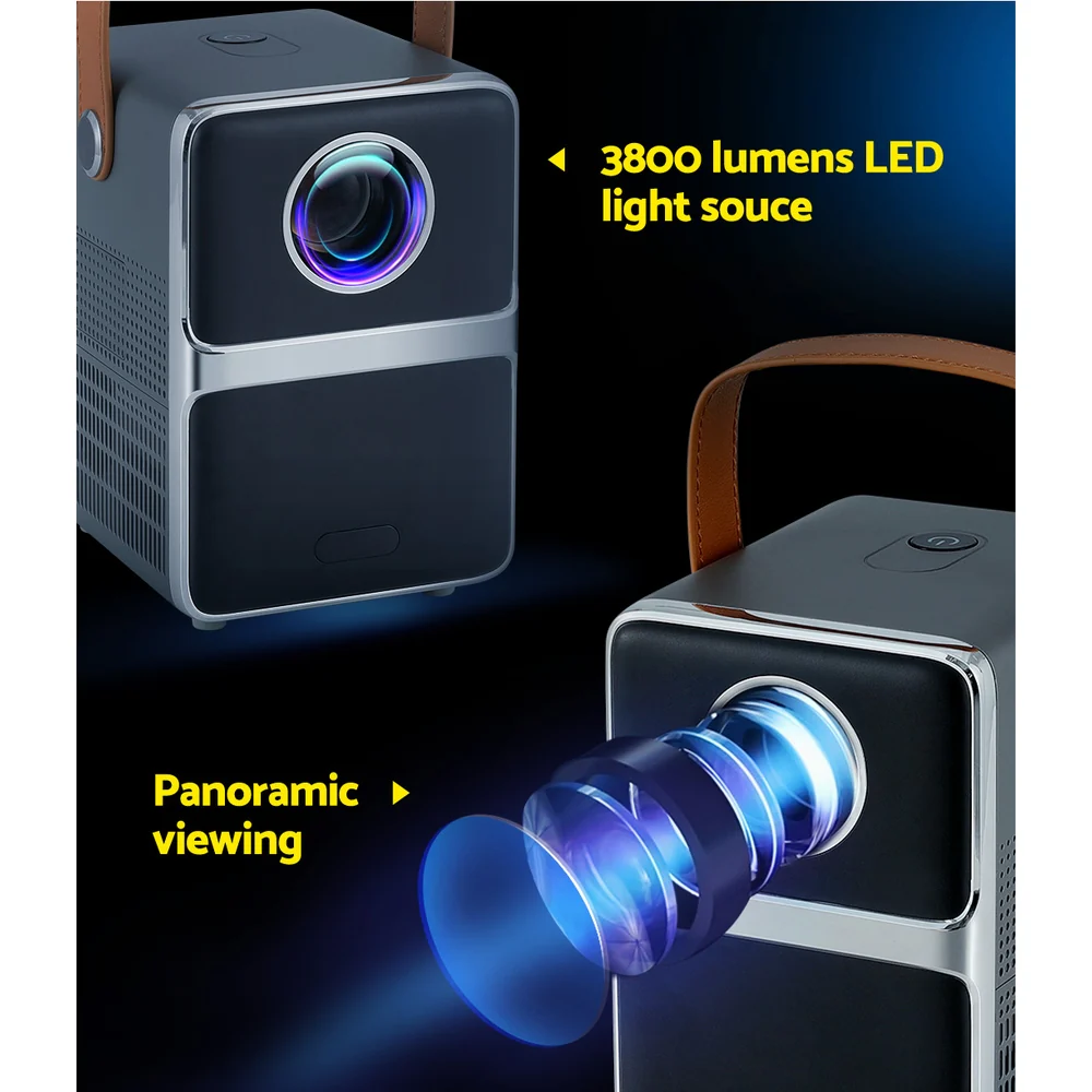 Devanti Portable Mini Video Projector 4K Wifi Home Theater HDMI Support 1080P - Image 6